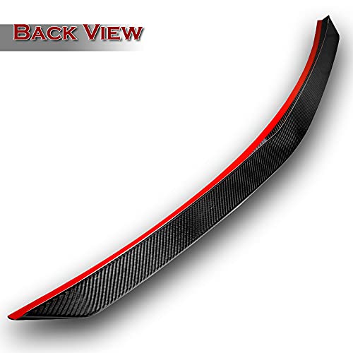 EPARTS Real Carbon Fiber Rear Spoiler Wing Trunk Lid Extended Spoiler for 2010-2016 Mercedes-Benz W212 E-Class | Premium Car Styling & Performance Upgrade