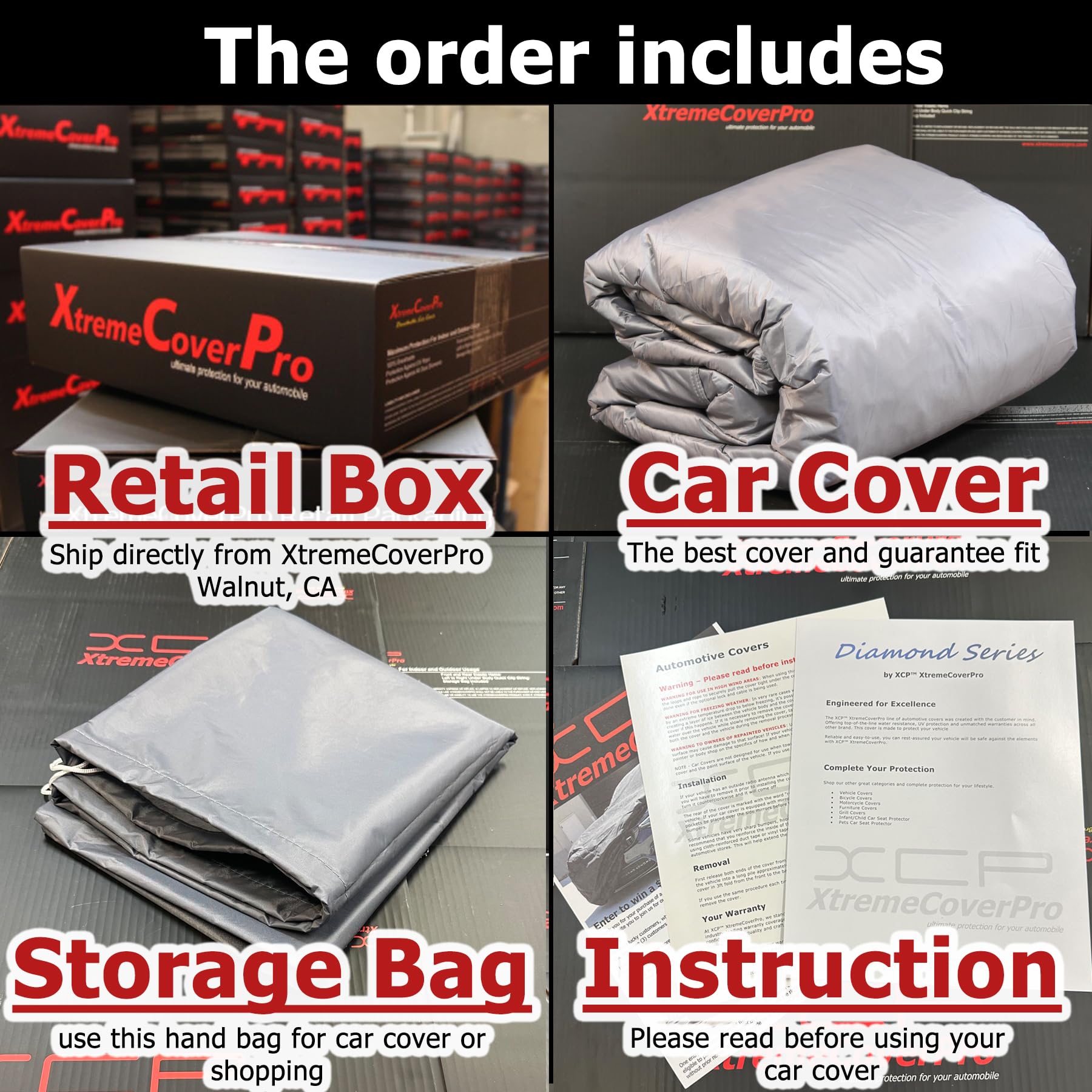 Premium Car Cover for 2019-2025 Chevy Blazer - XTREMECOVERPRO Diamond Series Waterproof Outdoor Protection (Grey) | All-Weather Shield for Snow, Rain, Dust & UV Rays - Perfect for Garage, Driveway & Long-Term Parking