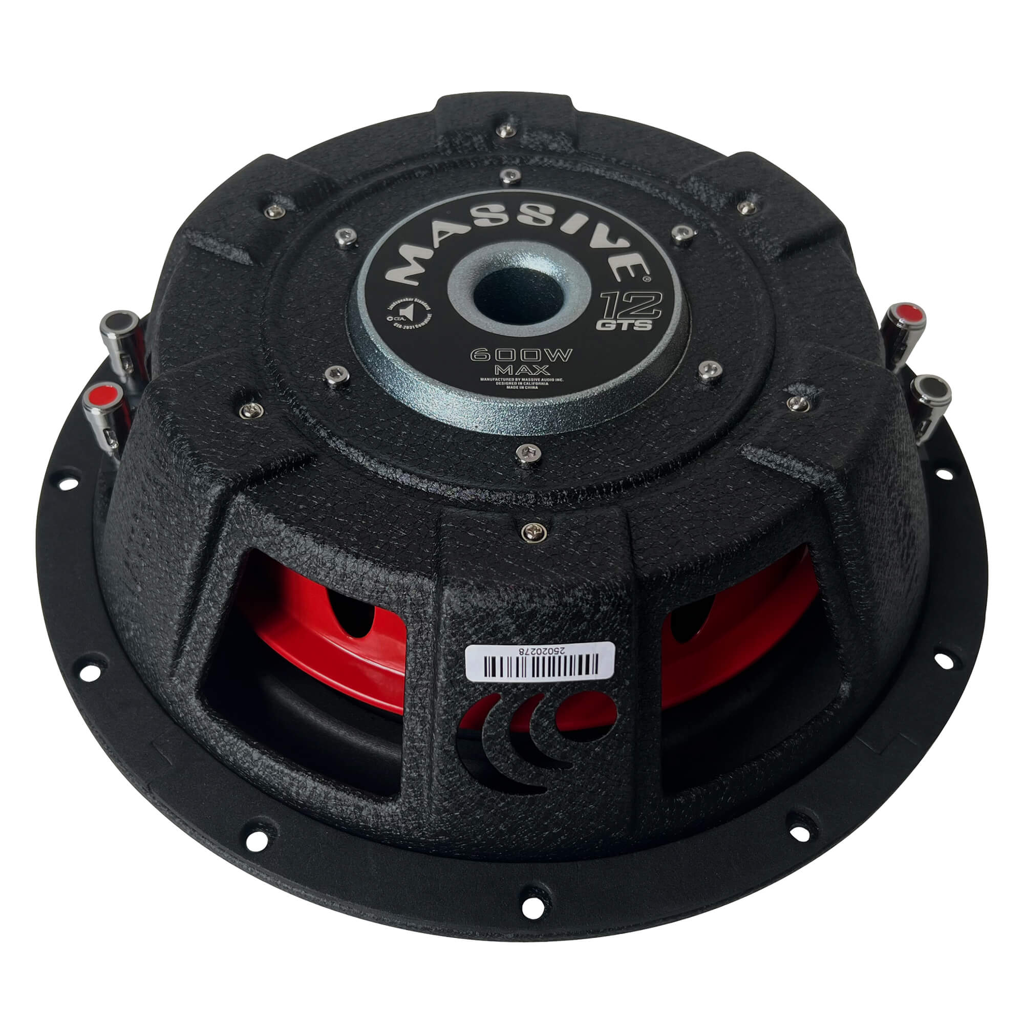 GTS12 12-Inch 300 Watts RMS Dual 4 Ohm Car Subwoofer - Powerful Bass for Car Audio & Home Theater Systems