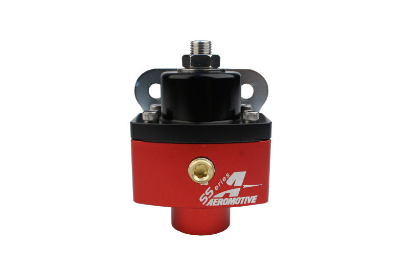 Aeromotive Adjustable Fuel Pressure Regulator - Billet 2 Port AN 6 for Carbureted Engines - Perfect for High-Performance Racing & Classic Car Restoration Projects