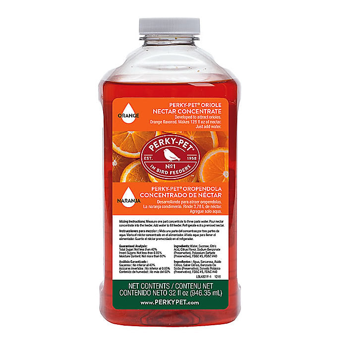 Oriole Nectar Concentrate - 32 oz Bottle for Hummingbirds & Wild Birds - Perfect for Bird Feeders & Garden Wildlife Attraction