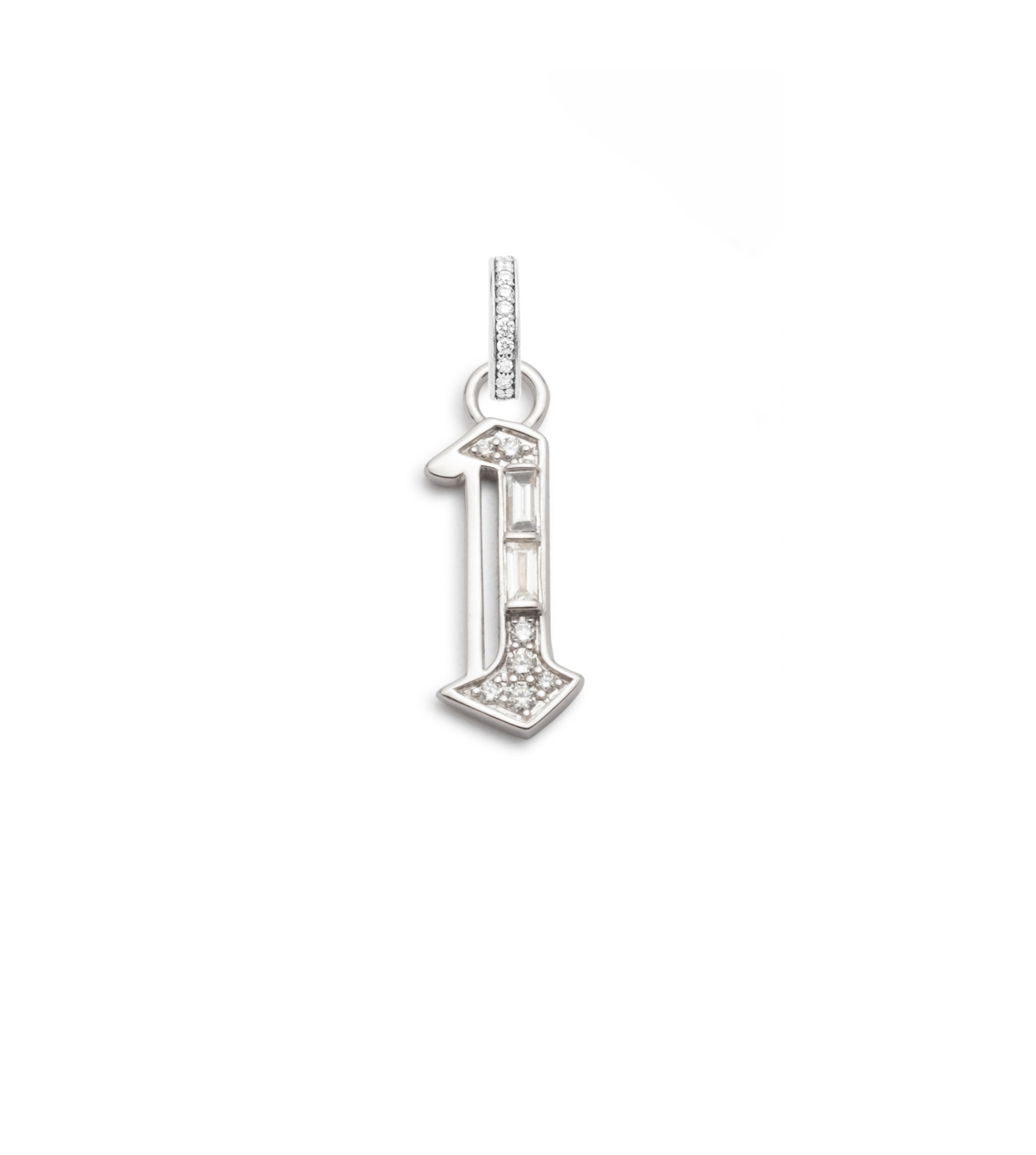 Personalized Diamond Initials & Numbers Pendant Necklace - Custom Nameplate Jewelry for Women & Men - Perfect for Anniversaries, Birthdays & Special Occasions
