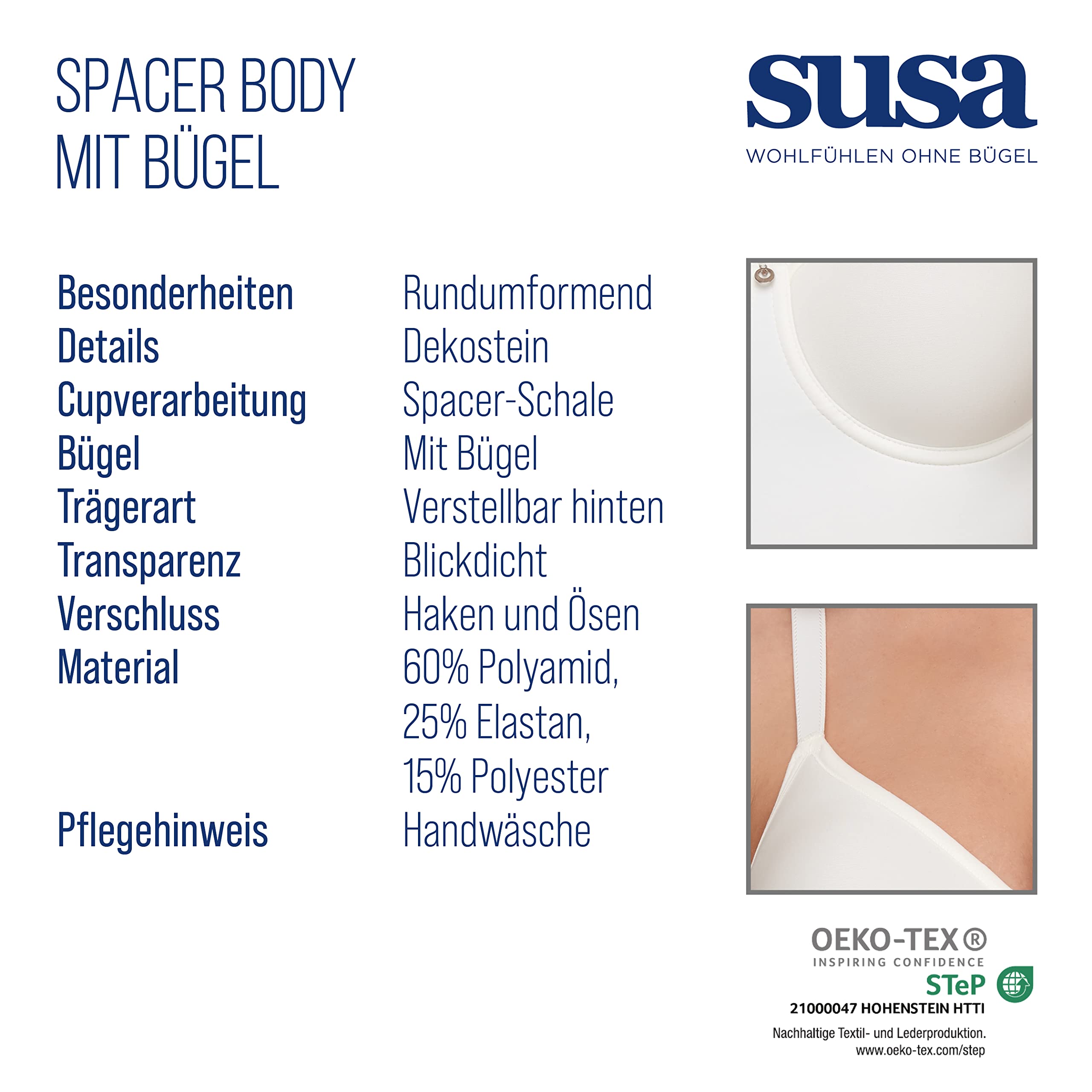 Women's Underwire Bodysuit 6552 - Ivory 38A | Seamless Shapewear for Everyday Comfort & Support | Perfect for Layering, Office Wear & Special Occasions