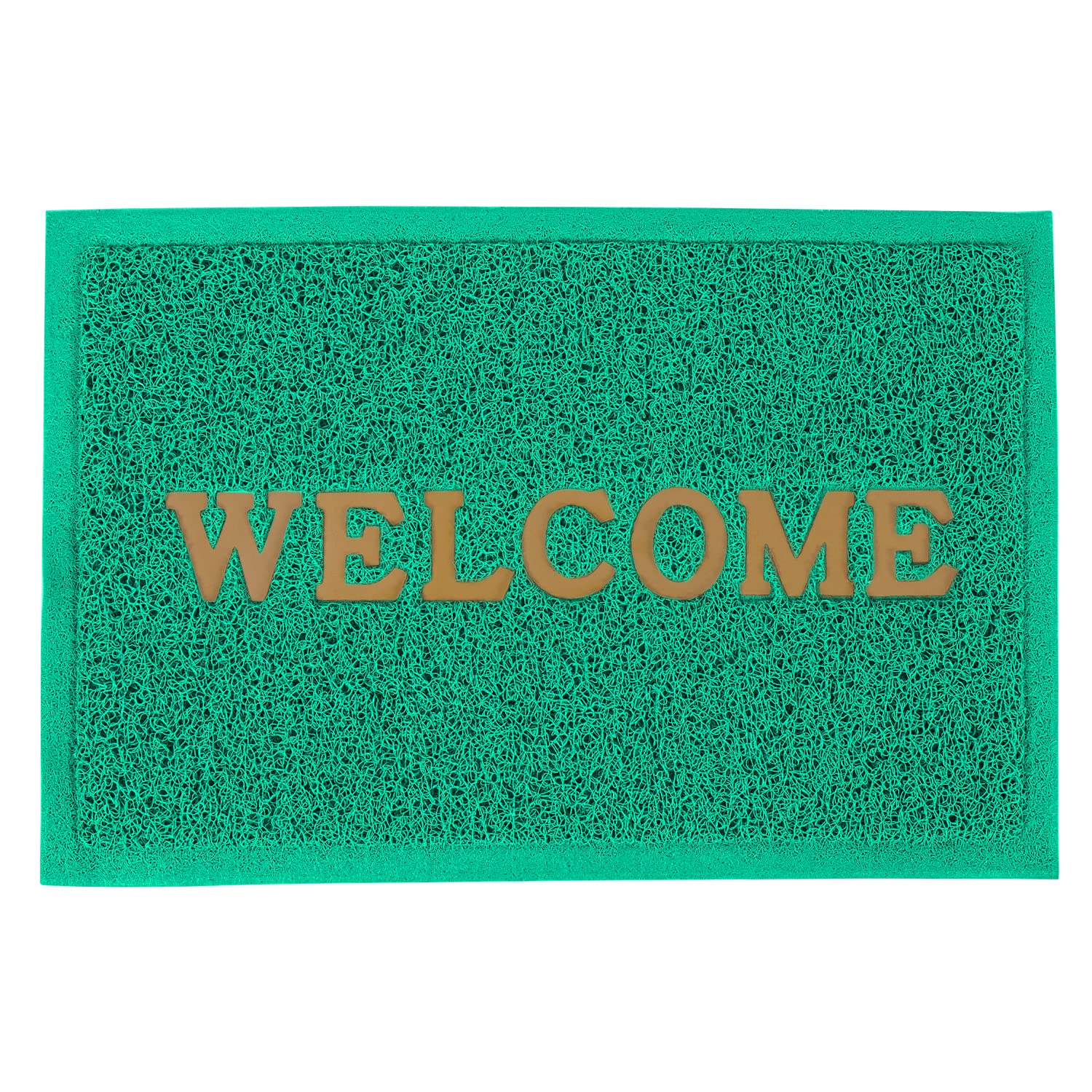 Durable Rubber Welcome Doormat - Non-Slip Indoor/Outdoor Entryway Rug 23.5