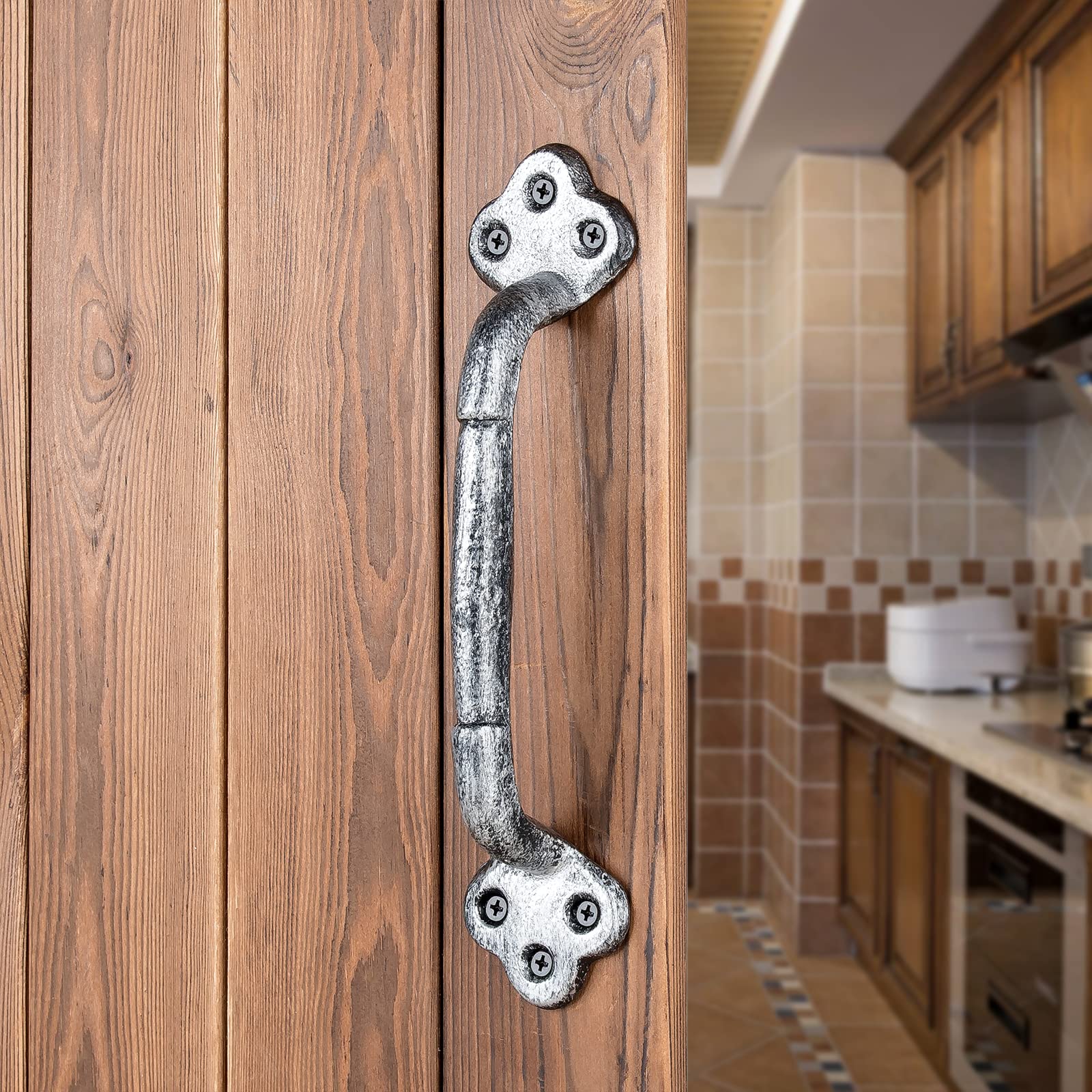 Vintage Rustic Gate Handle - 4 Pack 8.86