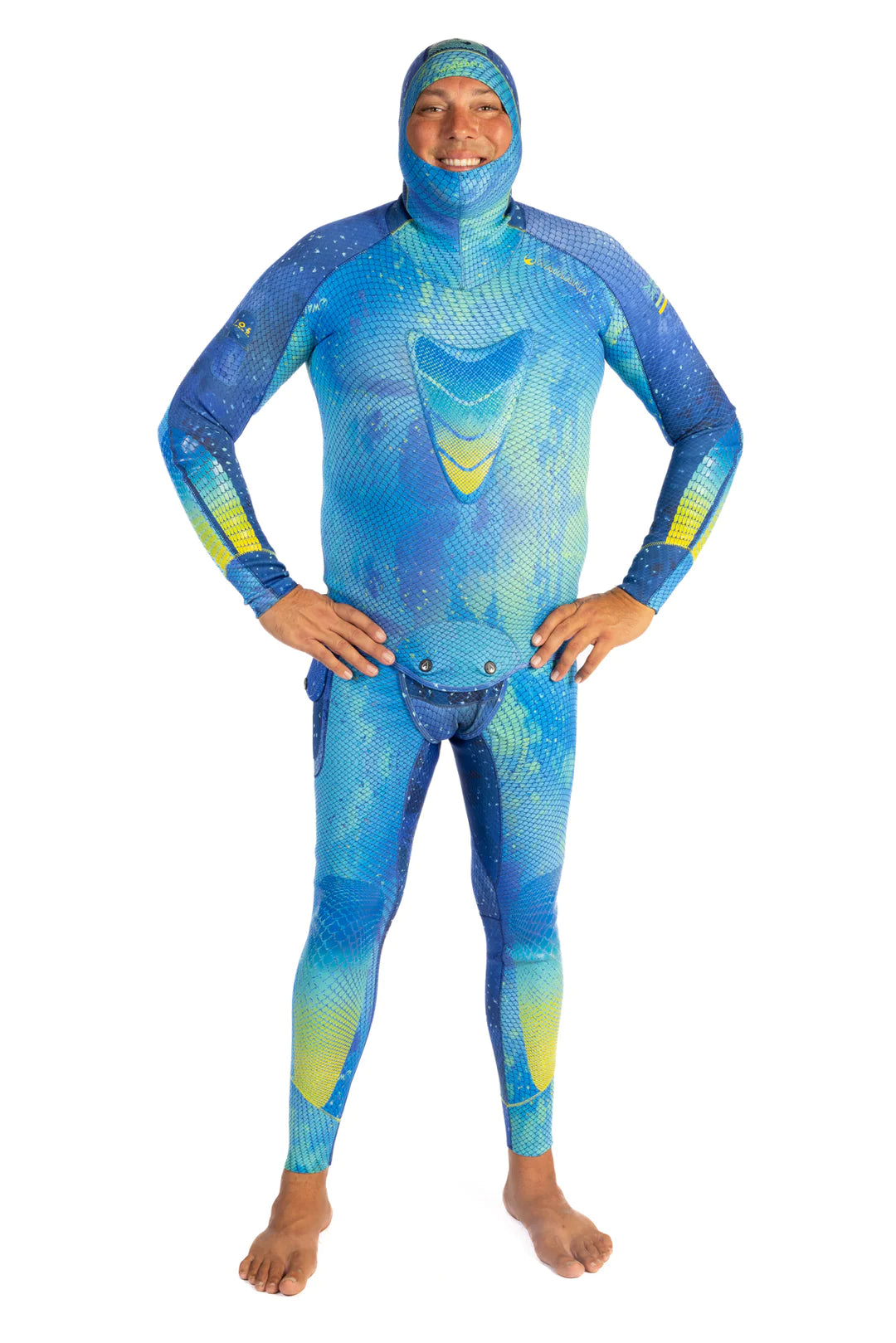 Waihana Kajiki Men's 1.5mm Neoprene Wetsuit Top for Surfing, Diving & Water Sports | Quick-Dry Thermal Rash Guard Shirt