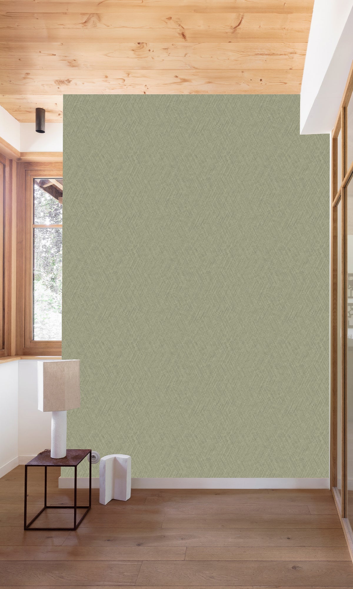 Canyon Falls Straw Weave Wallpaper R9820 - Natural Textured Peel and Stick Wallpaper for Living Room, Bedroom, Kitchen Decor | Easy DIY Home Renovation