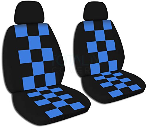 Black and Light Blue Checkers