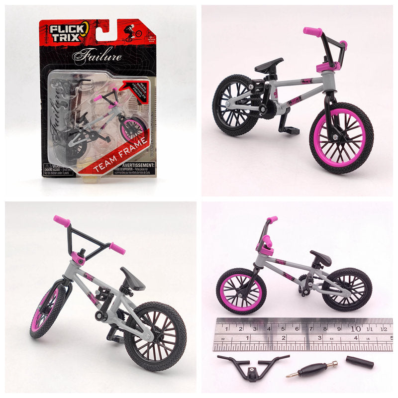 Premium Finger Bike FLICK TRIX Mini BMX Diecast Model Toy - Collectible Miniature Bicycle for Kids & Adults - Perfect for Office Desk Decor, Stress Relief, and Gift Giving