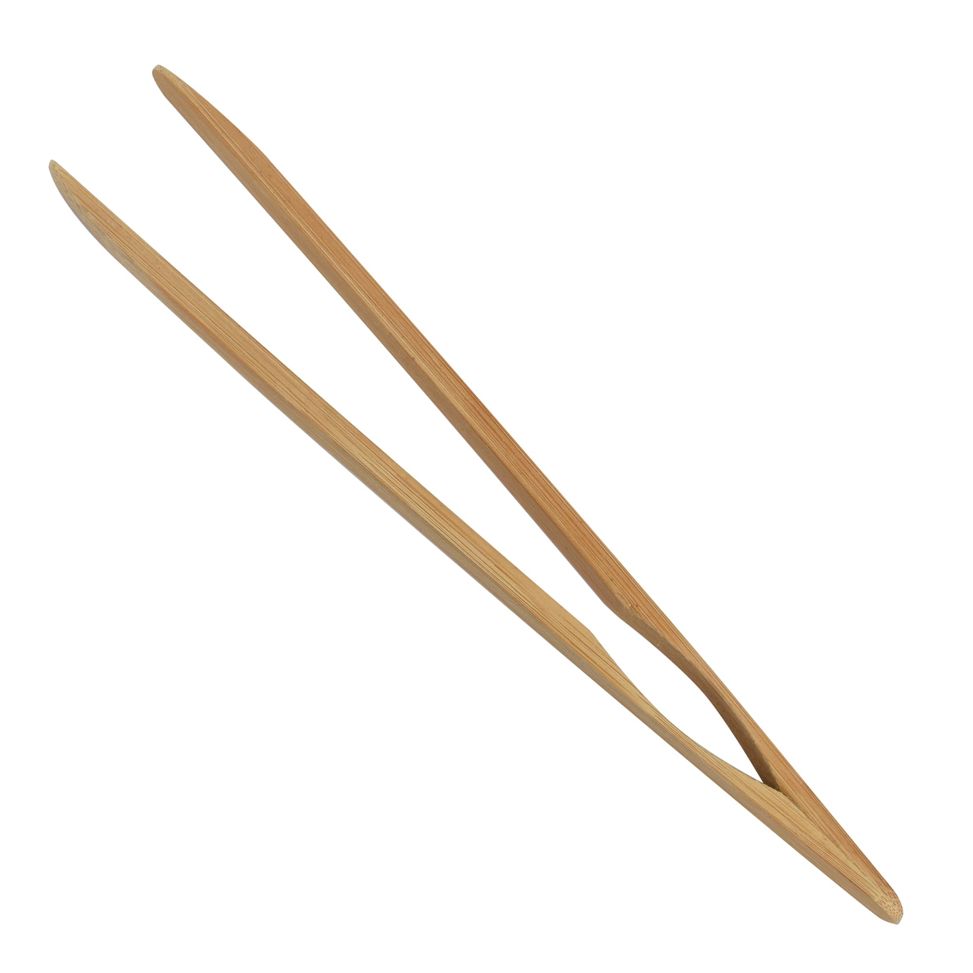 R&M International Bamboo Toast Tongs - Eco-Friendly Kitchen Utensil for Serving & Flipping Toast, Bread & Pastries - One Size, Brown - Perfect for Breakfast, Brunch & Tea Time