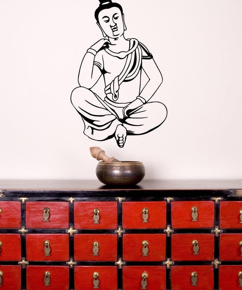 Vinyl Wall Decal Sticker - Hindu Meditation Design #OS_MB543 - Perfect for Yoga Studios, Meditation Rooms & Spiritual Home Decor