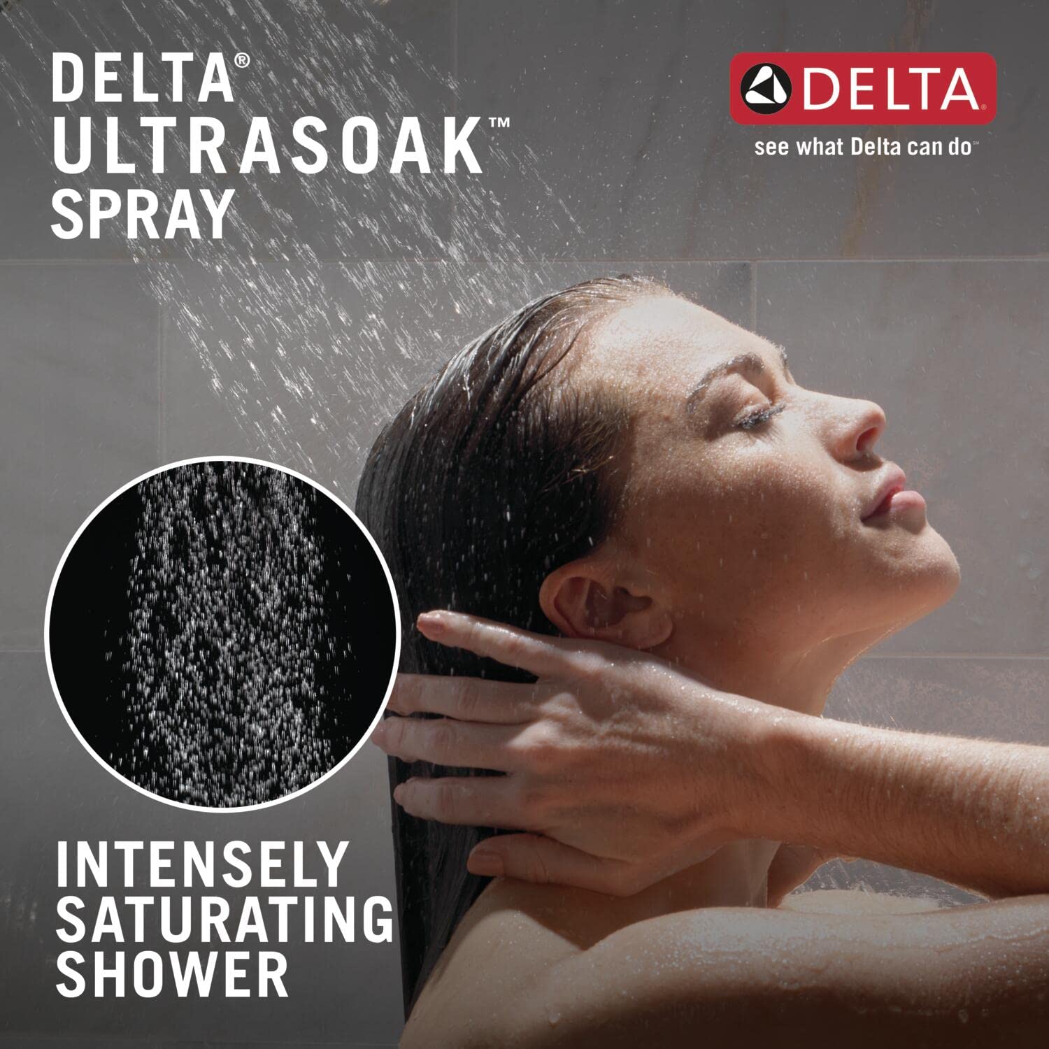 Delta Faucet 4-Spray Touch-Clean Shower Head with H2OKinetic Technology - PowerDrench & UltraSoak Spray - Venetian Bronze (Model 52487-RB) - Perfect for Luxury Bathrooms & Spa-Like Showers