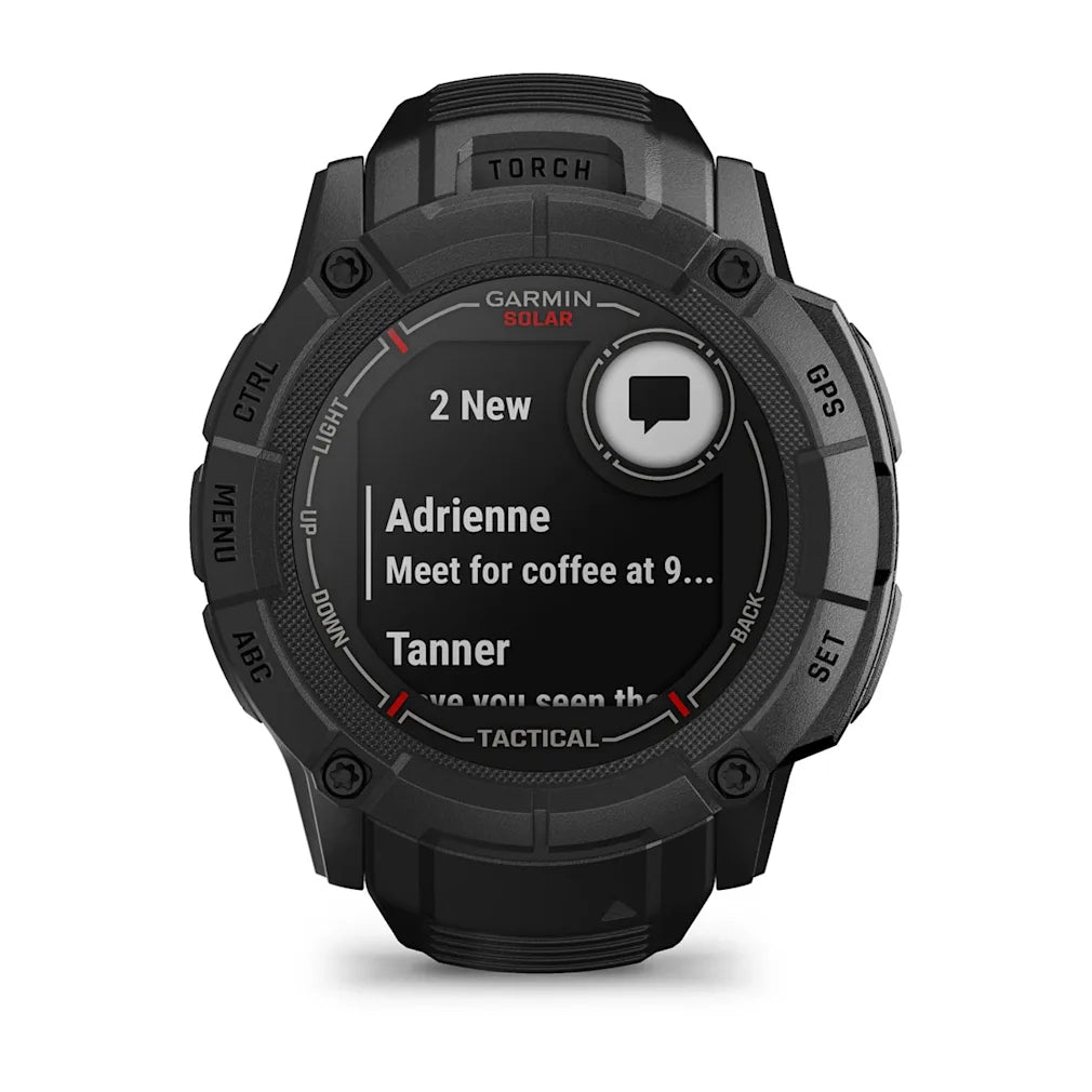 Garmin Instinct 2X Solar Tactical Smartwatch with Ballistic Calculator & NVG Compatibility - Rugged Outdoor GPS Watch for Hiking, Hunting & Military Use