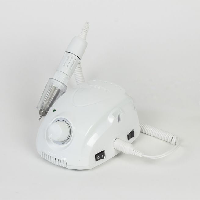 Original Saeyang Marathon Champion 3 White + SH20N 30K RPM Professional Nail Drill Machine for Salon & Home Use - High-Speed E File for Acrylic Nails, Gel Polish & Nail Art