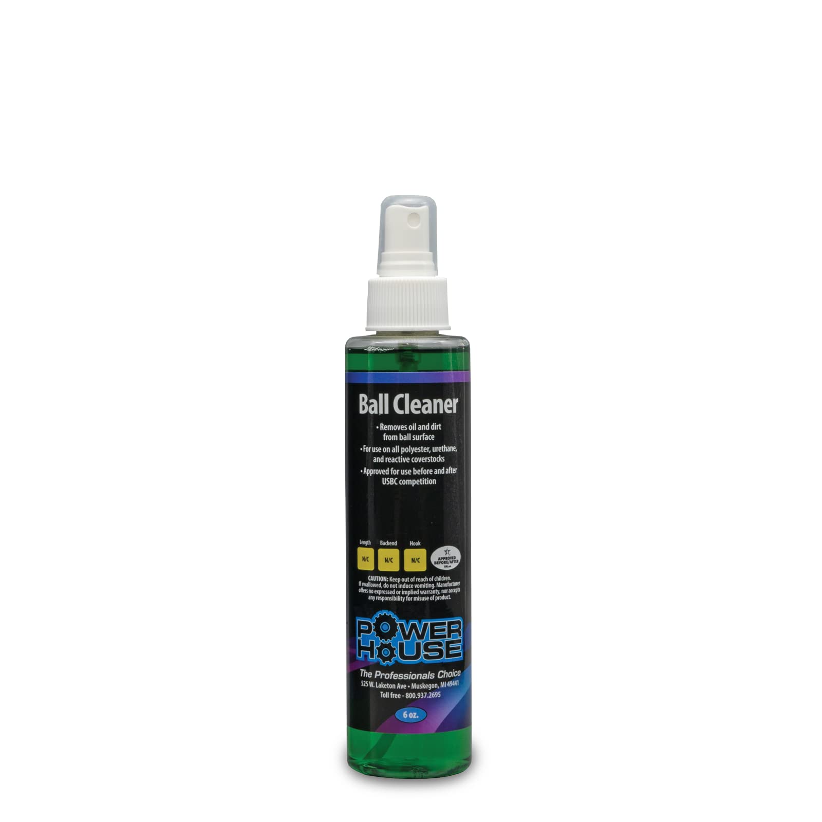 Powerful 6 oz Ball Cleaner for Bowling & Sports Equipment - Removes Dirt, Oil & Grime - Perfect for Bowling Balls, Golf Clubs & Baseball Gloves
