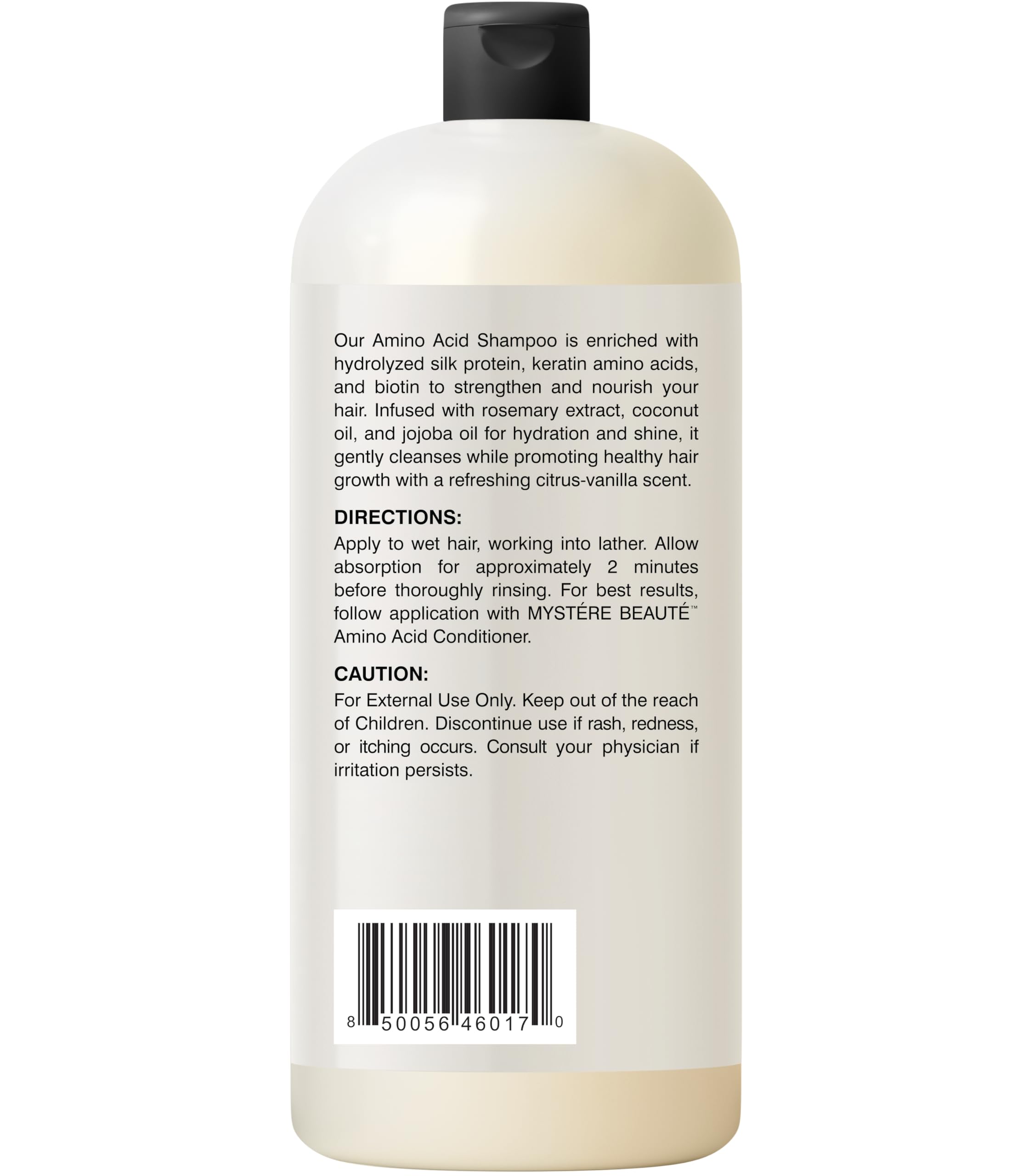 **Sulfate-Free Amino Acid Shampoo with Rosemary Extract & Jojoba Oil – Keratin & Protein Shampoo for Dry, Damaged Hair – Strengthening & Hydrating Formula – 16 fl oz – Ideal for Daily Use & Hair Repair**