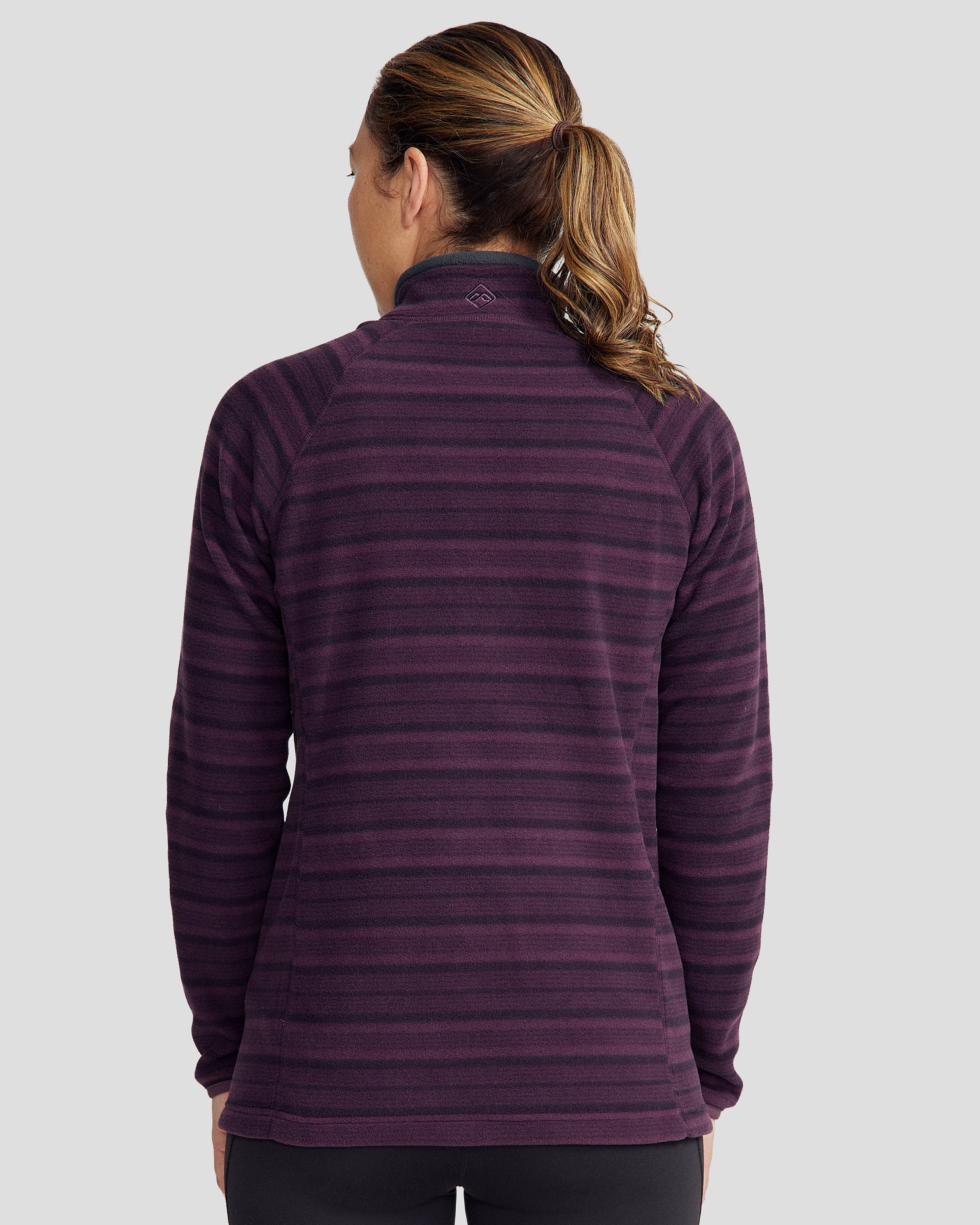 Women's Ridge 100 Primaloft Insulated Pullover Jacket - Warm Winter Fleece Lined Hoodie with Jam Stripe Design for Hiking, Camping & Outdoor Activities