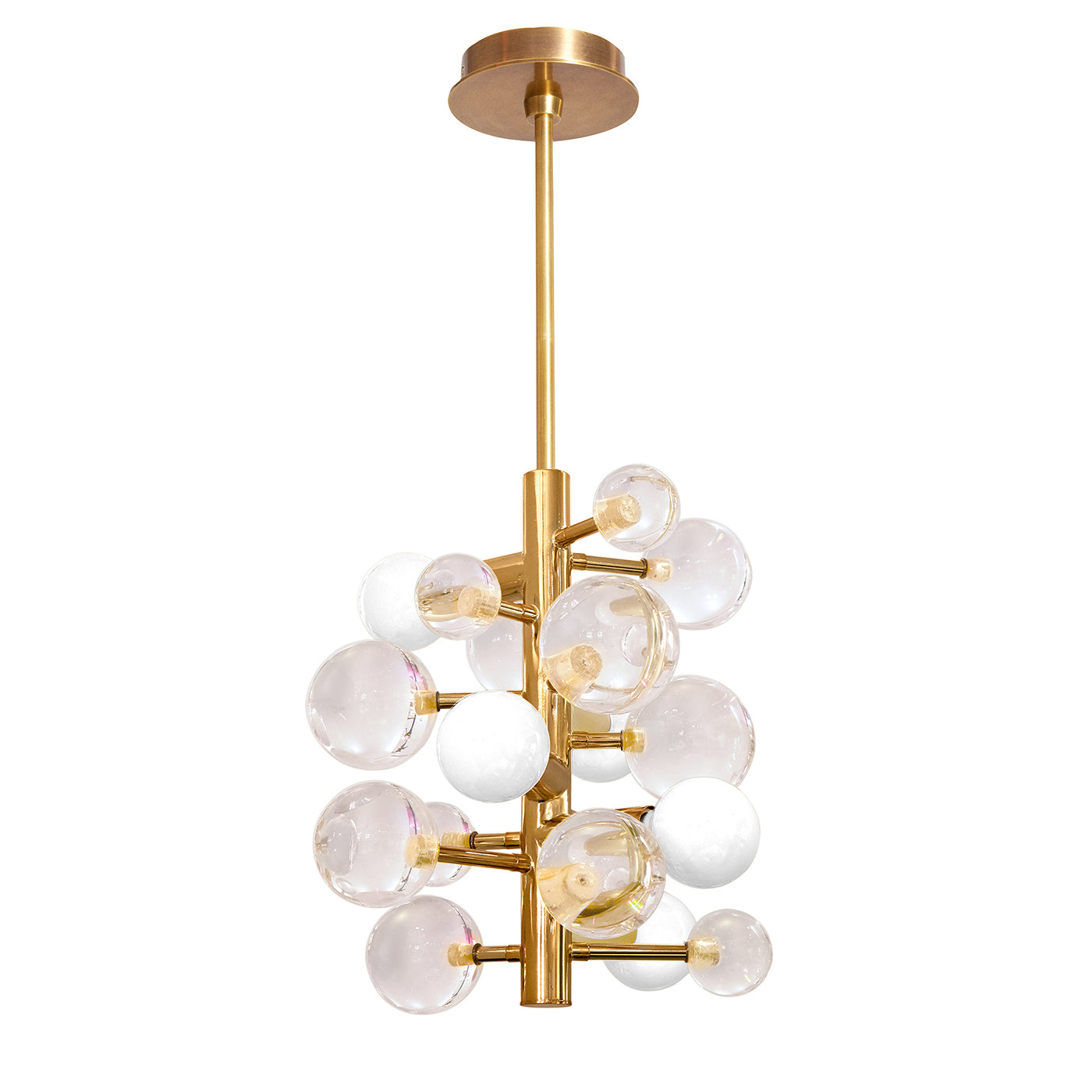 Globo Five Light Chandelier - Modern Crystal Ceiling Light Fixture for Dining Room, Living Room & Bedroom - Elegant Lighting for Home Decor