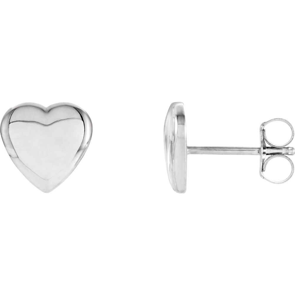 925 Sterling Silver Heart Earrings for Women - Dainty Hypoallergenic Stud Earrings - Perfect Gift for Valentine's Day, Anniversary & Everyday Wear