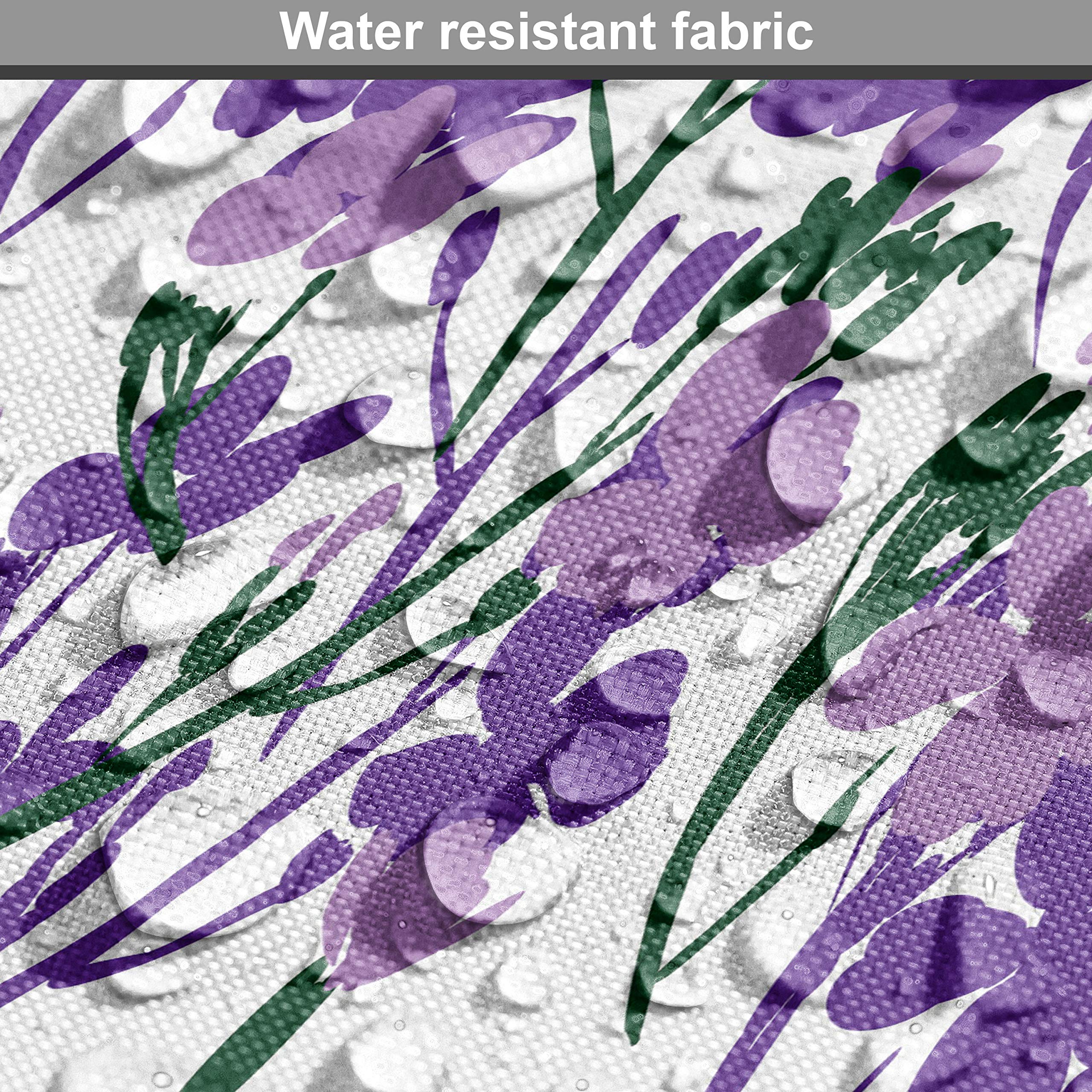 Ambesonne Floral Fabric by The Yard - Continuous Wild Flower Blossoms Tropical Bouquet Print, Decorative Upholstery Fabric for Sofa, Curtains & Home Decor (Lavender Jade Green) - Perfect for Spring Home Makeover, DIY Projects & Boho Chic Interior Design