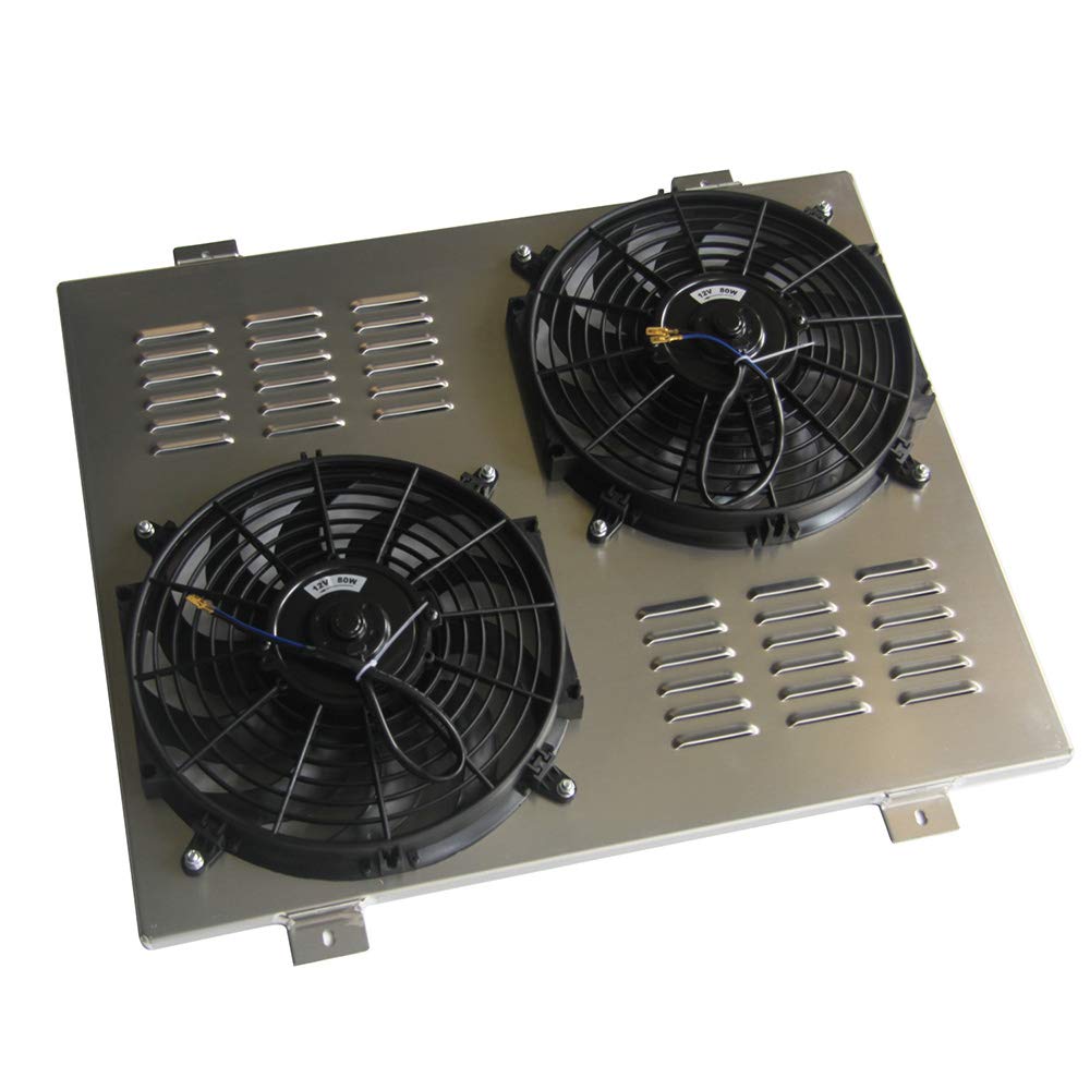 AlloyWorks Aluminum Radiator Fan Shroud for 1991-1993 Dodge D250 D350 W250 W350 with 5.9L Cummins Diesel Engine - Heavy Duty Cooling Upgrade for Towing & Off-Road Use