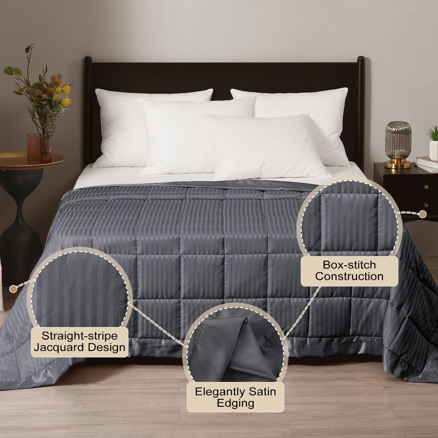 Downluxe 15 lb Weighted Blanket Queen Size (90