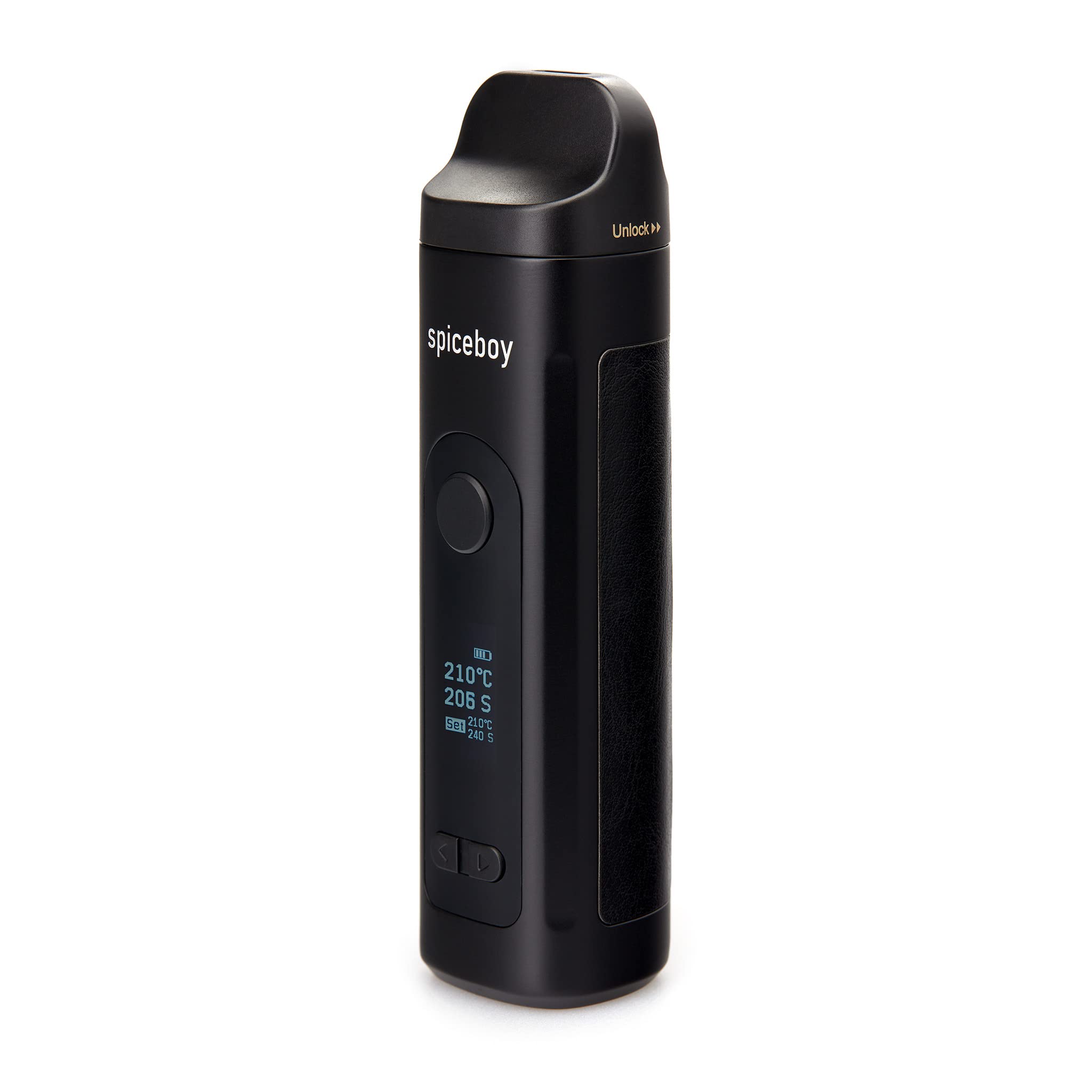 SPICEBOY® Herbal Vaporizer - Nicotine-Free, Dual Heat System, Precise Temperature Control, OLED Display & USB-C Charging - Perfect for Aromatherapy & Relaxation at Home or On-the-Go