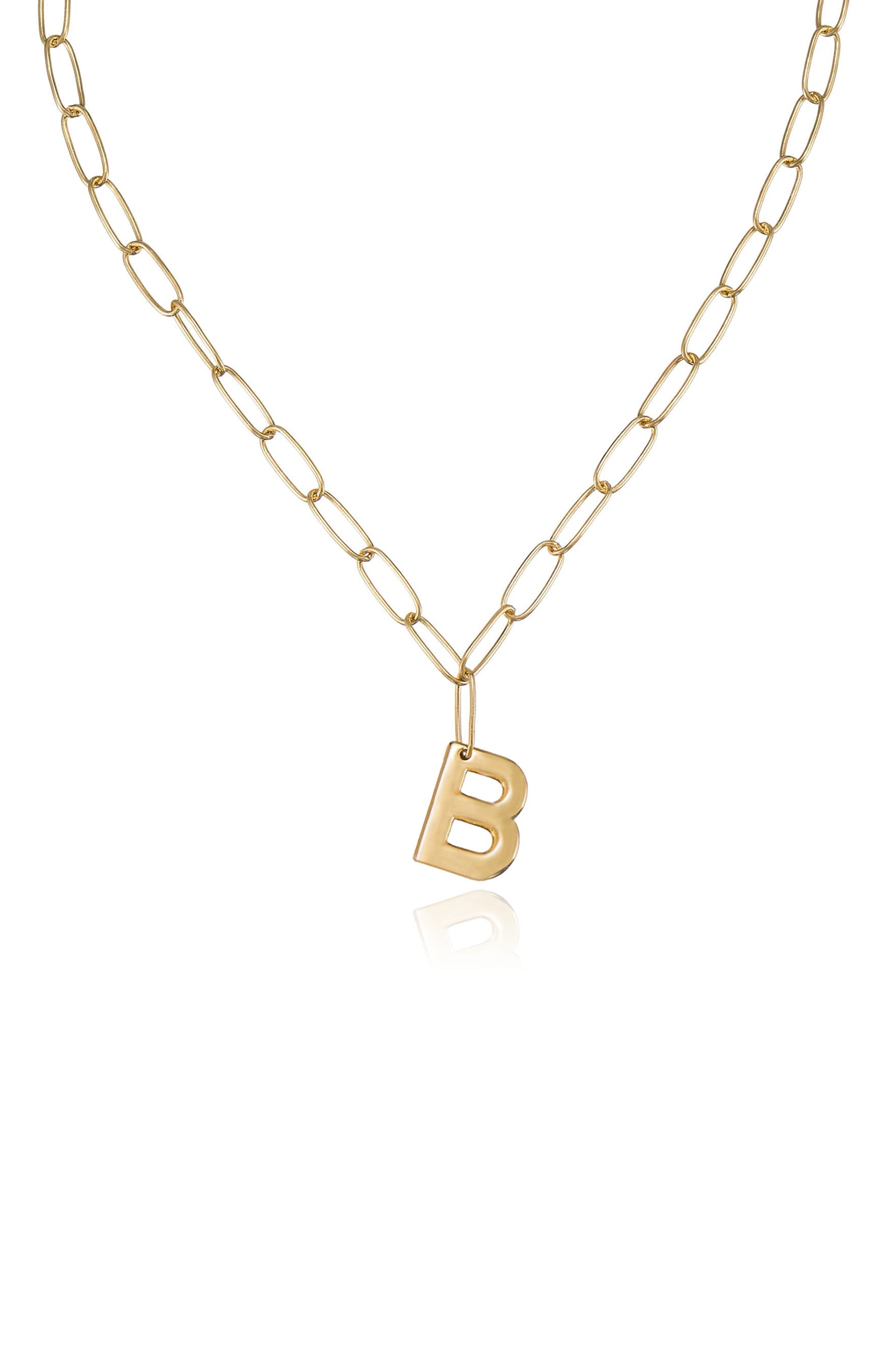 Personalized Initial Necklace with Paperclip Link - Custom Name Letter Jewelry for Women - Perfect Gift for Birthday, Anniversary & Everyday Wear