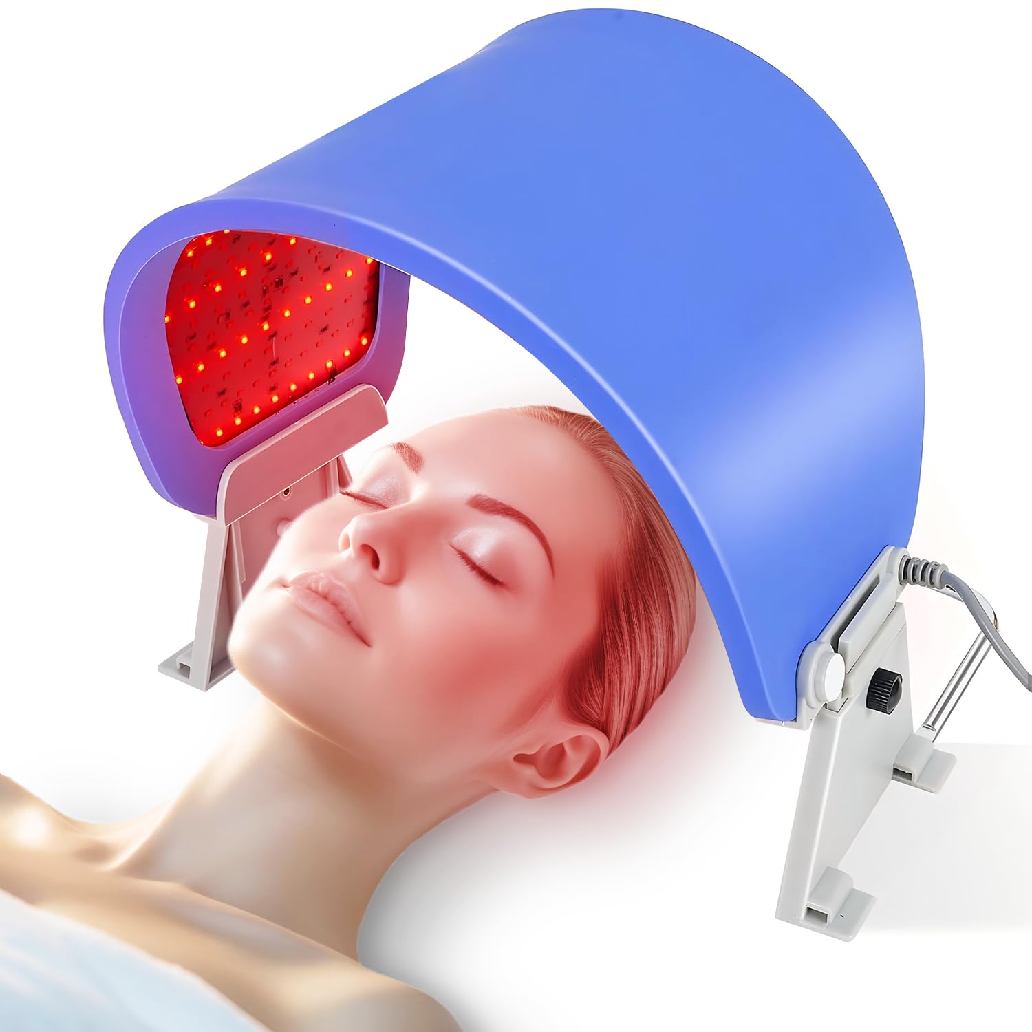 LED Light Therapy Mask for Face - Red, Blue & Near Infrared Light Therapy for Acne, Wrinkles & Skin Rejuvenation | At-Home PDT Facial Treatment for Glowing Skin | Perfect for Daily Skincare Routine & Spa Nights