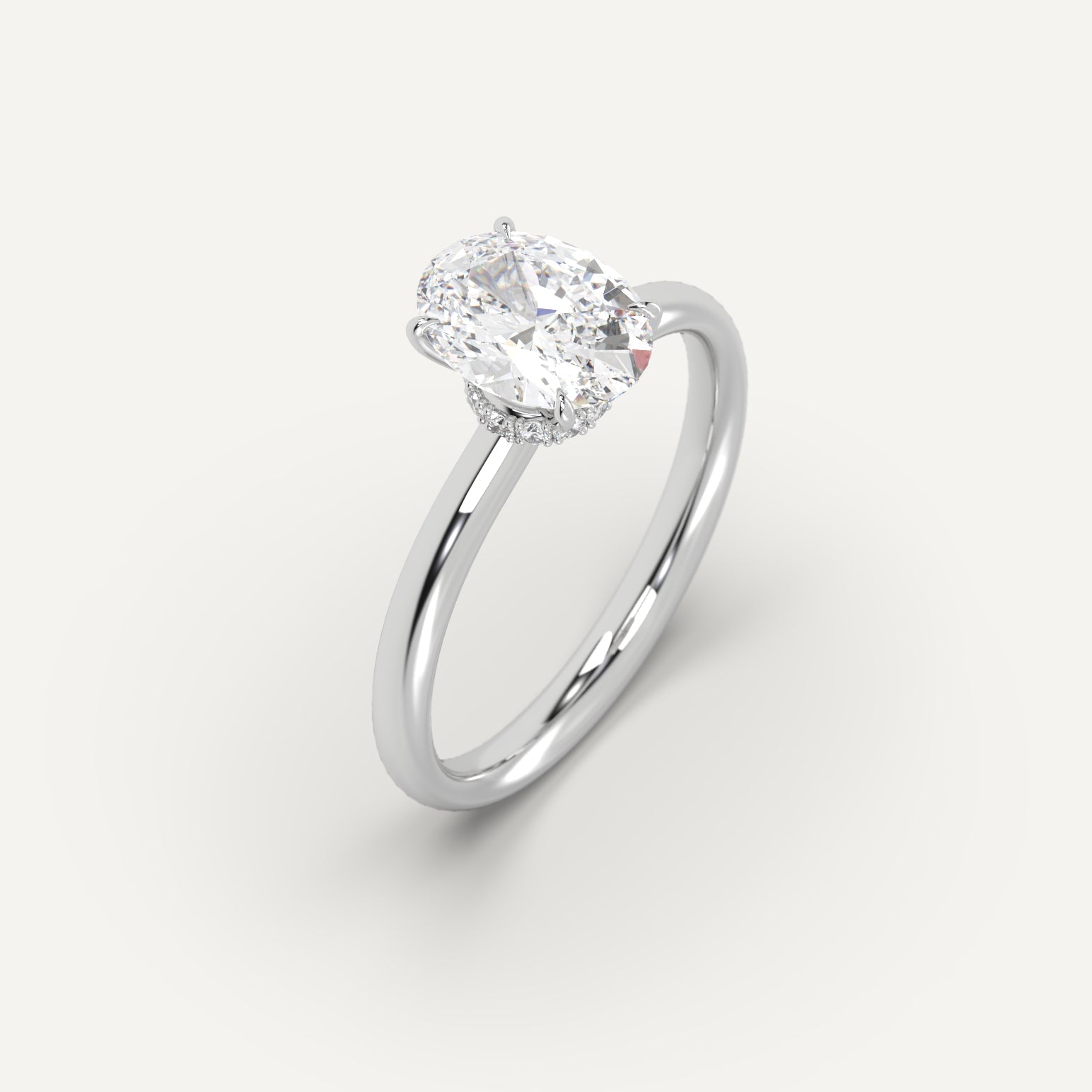 2 Carat Oval Cut Diamond Engagement Ring for Women - Elegant Solitaire Wedding Band, Perfect for Proposals, Anniversaries & Special Occasions