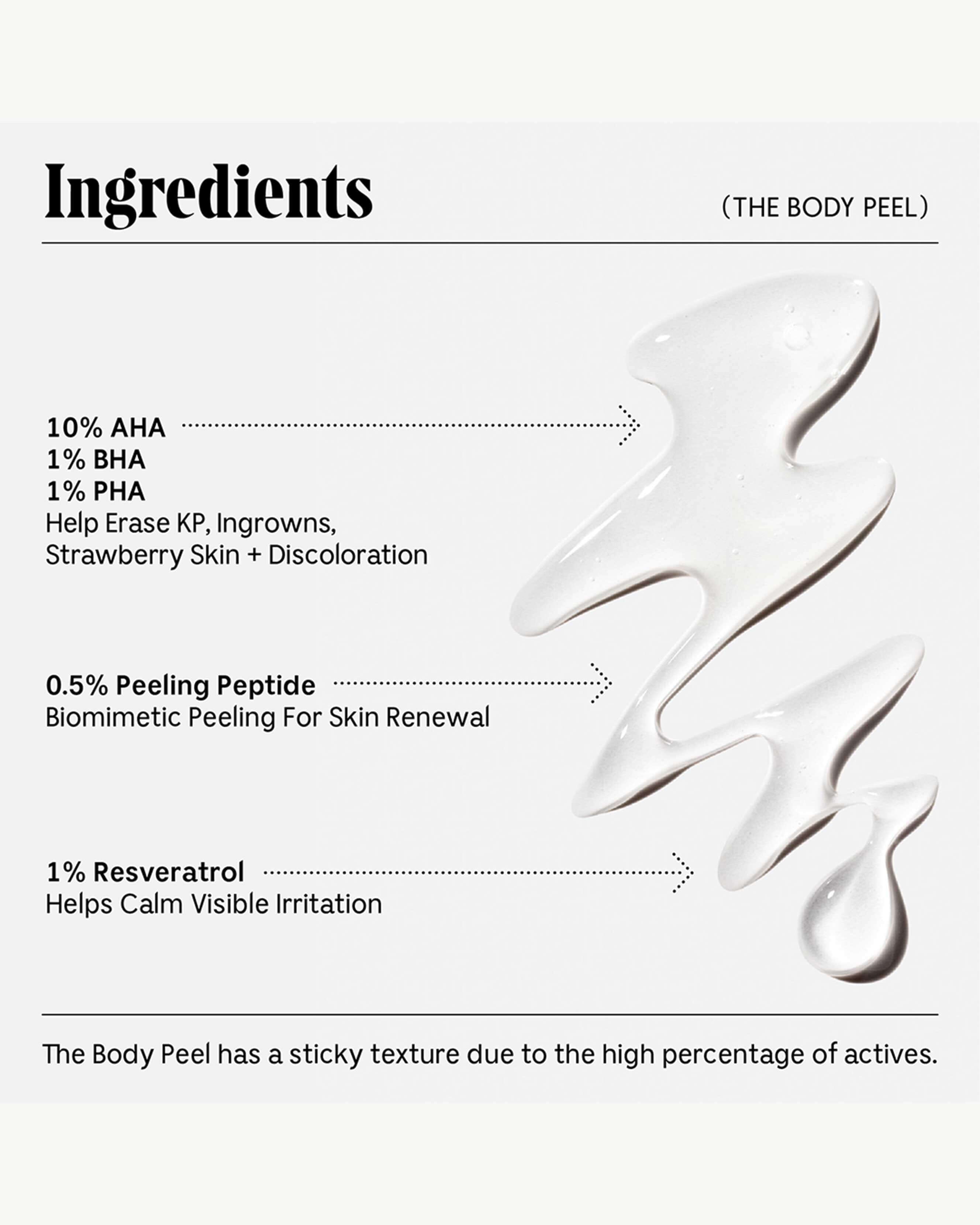 Exfoliating Body Peel for Smooth Skin - Gentle & Effective Body Scrub for Dry Skin Care - Perfect for Pre-Shave & Post-Sun Skincare Routine