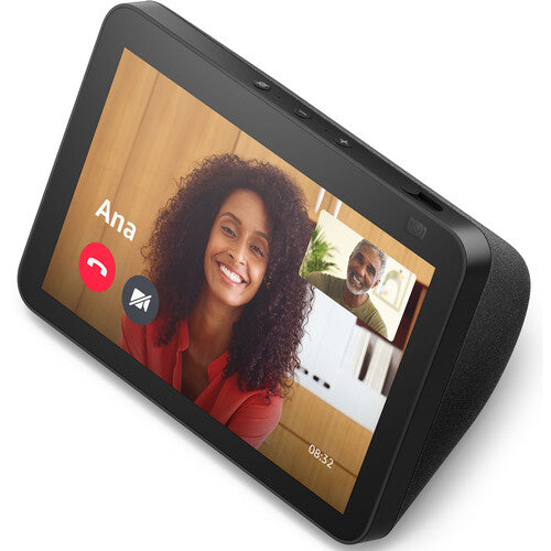 Amazon Echo Show 8 (2nd Gen) - Smart Display with Alexa - Charcoal - HD Screen, Smart Home Hub, Video Calls - Perfect for Kitchen, Living Room & Bedroom