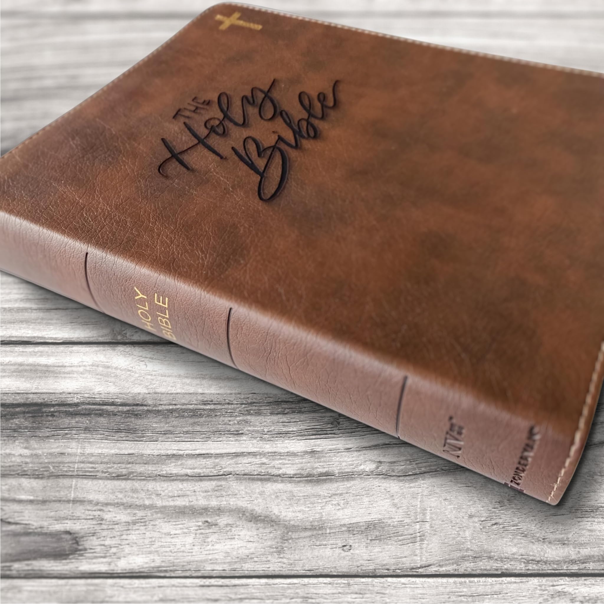 Hand Lettered & Laser Engraved NIV Journaling Bible - Personalized Christian Gift with Custom Name Engraving - Perfect for Bible Study, Prayer Journaling & Faith-Based Gifting