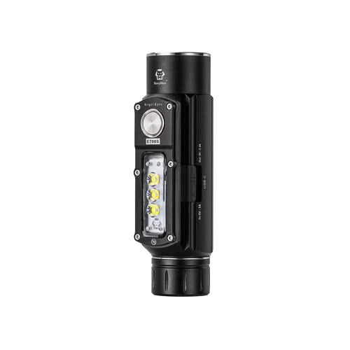 Rovyvon E700S Rechargeable Flashlight - 2000 Lumens, IPX8 Waterproof, Compact & Bright LED Torch for Camping, Hiking, Emergency & Outdoor Adventures