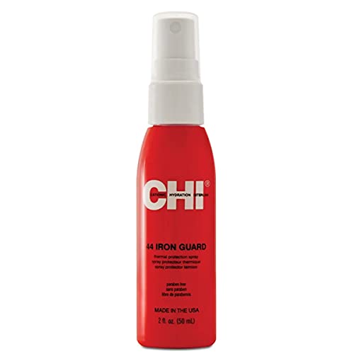 CHI 44 Iron Guard Thermal Protection Spray - Heat Protectant for Hair Styling, Flat Irons & Curling Wands | Prevents Damage & Frizz (8oz) - Perfect for Salon, Home Use & Travel