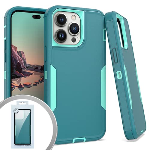 Ultra Slim iPhone 14 Pro Case (6.1 Inch) - 2 Pack Blue Protective Cover | Perfect for Everyday Use, Travel & Work