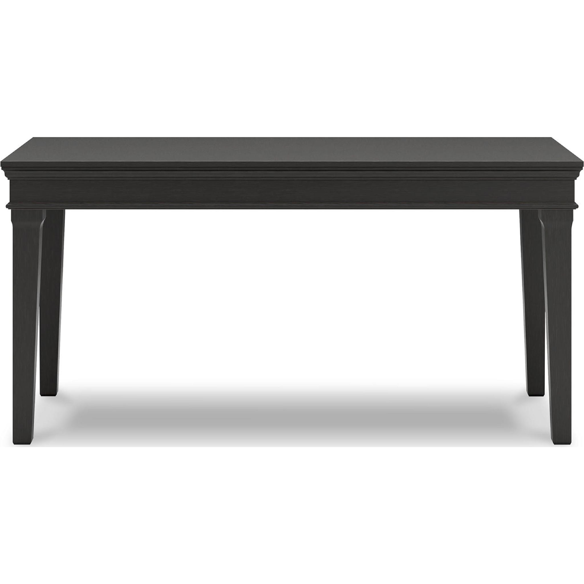 Beckincreek Black Office Desk - Modern Writing Desk for Home & Office Workspace, Study, and Small Spaces