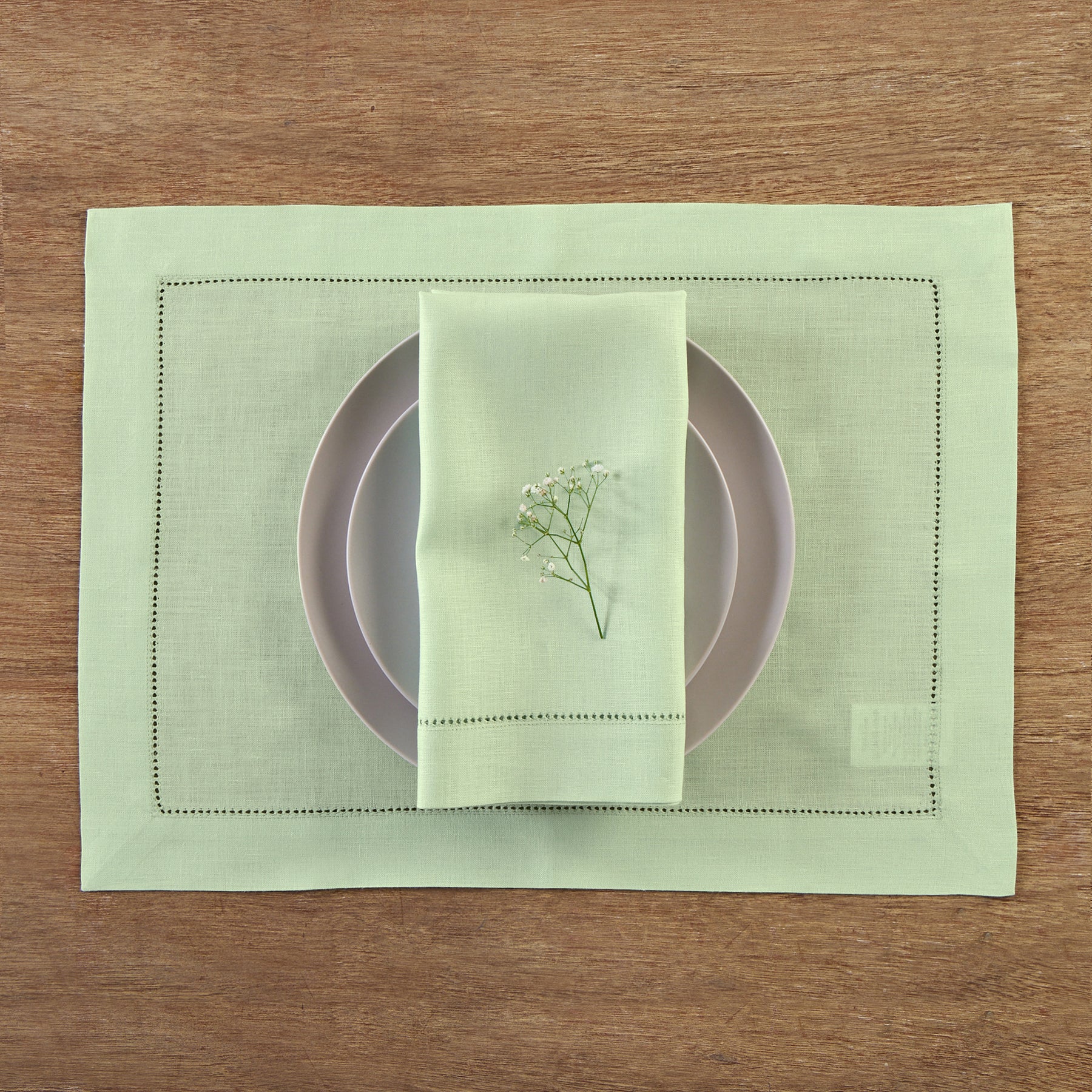 Premium Classic Hemstitch Napkins - 100% Cotton Linen Dinner Napkins for Formal Dining, Weddings & Special Occasions