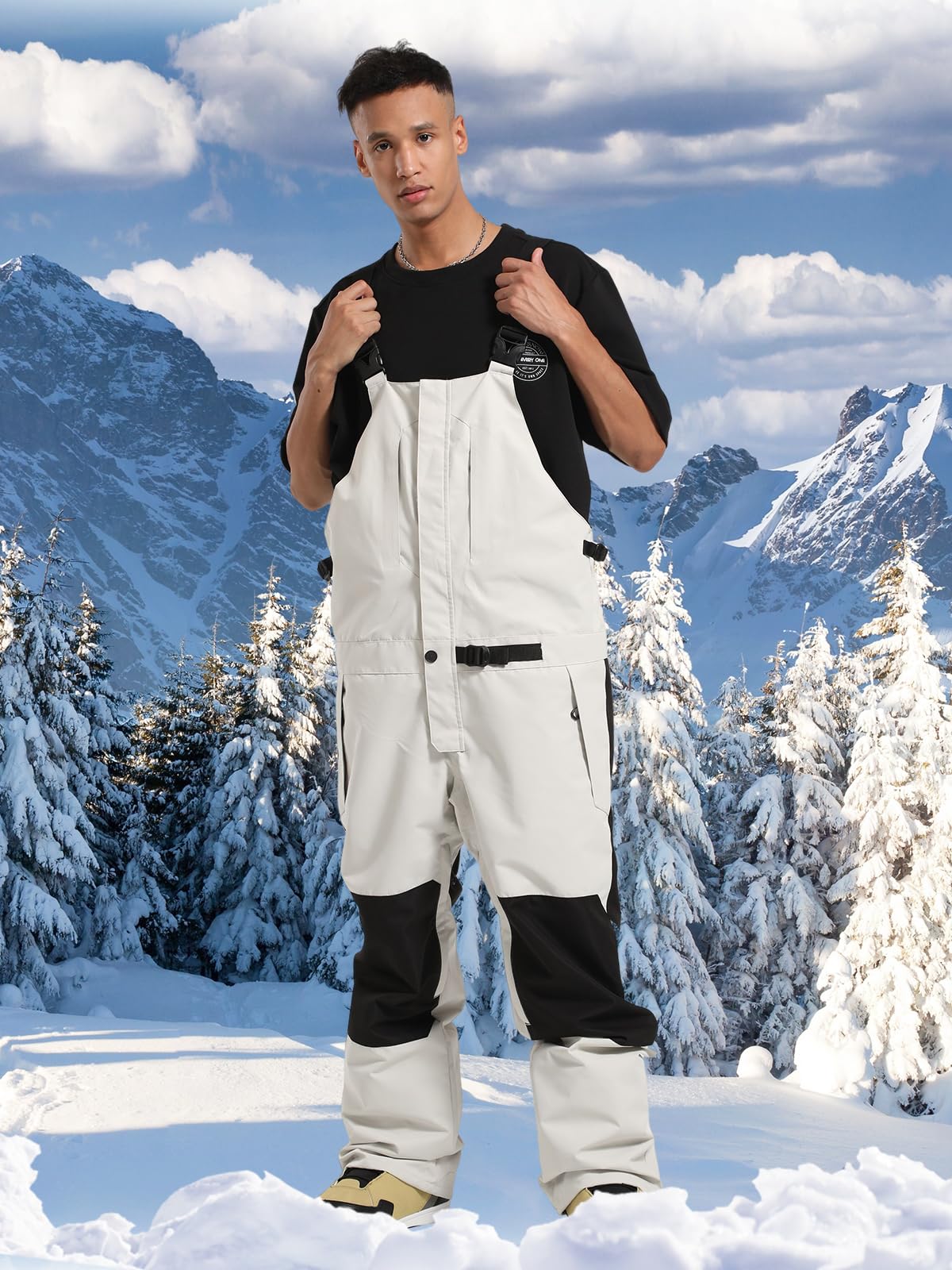Men's & Women's Insulated Waterproof Snowboard Bibs - Breathable Ski Pants for Winter Sports & Outdoor Activities - Perfect for Snowboarding, Skiing, and Cold Weather Adventures