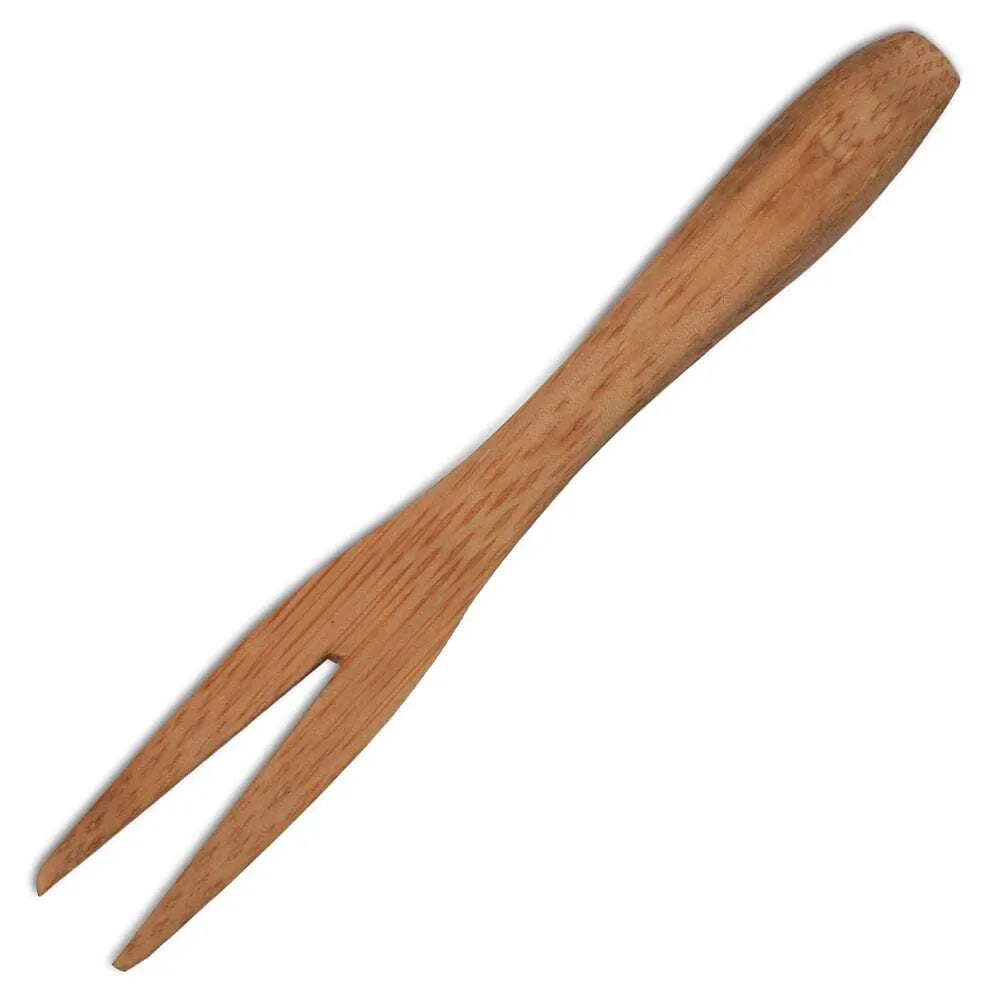 Eco-Friendly Bamboo Mini Forks - 3.5 Inch Disposable Cutlery for Picnics, Parties & Travel | Sustainable & Compostable