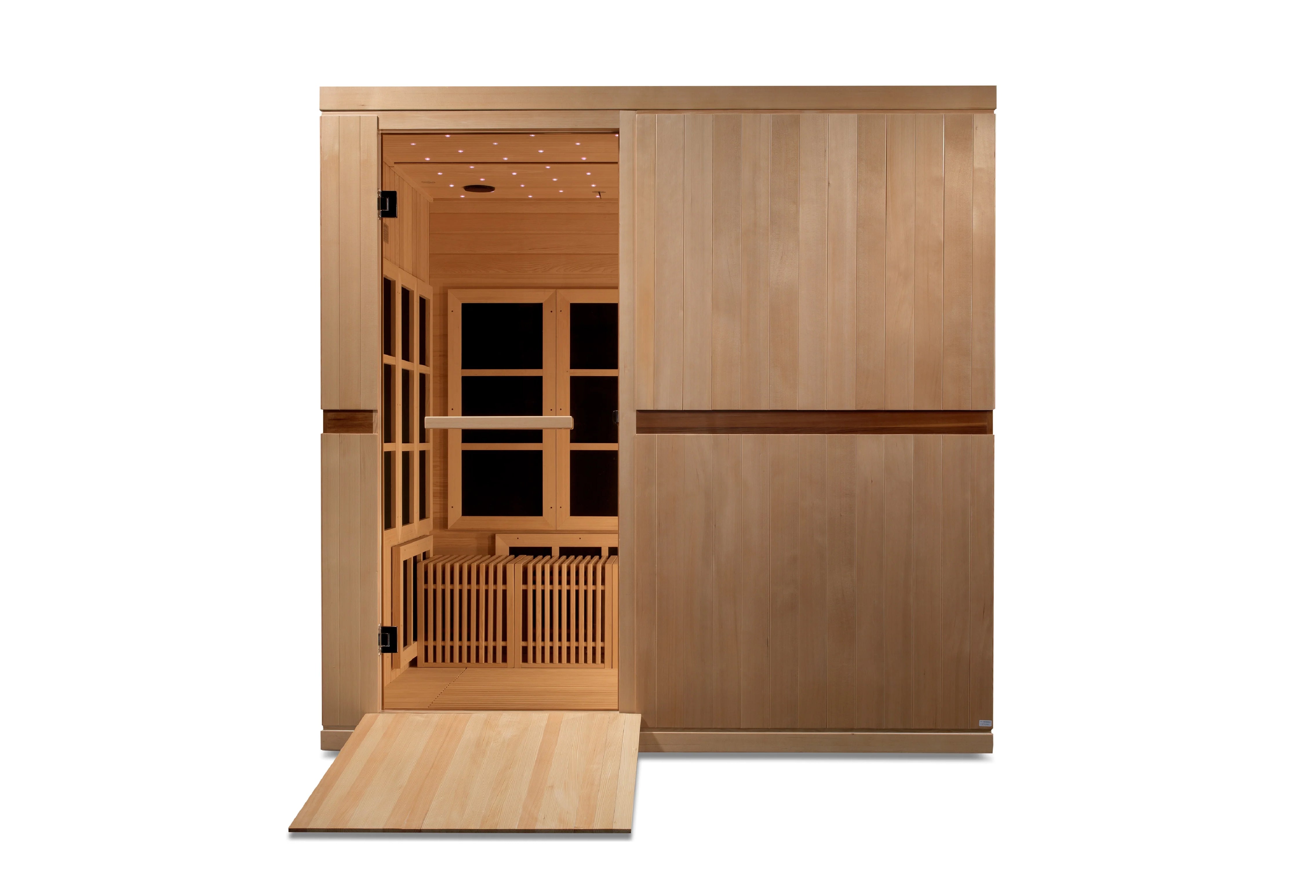 8-Person Ultra Low EMF FAR Infrared Sauna - Wheelchair Accessible Dynamic Catalonia Model | Home Spa Relaxation & Detox Therapy for Family Wellness