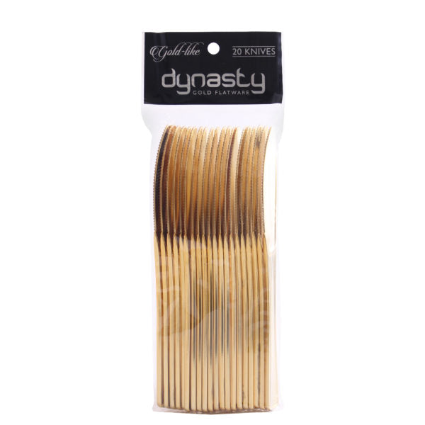 Premium 40-Piece Dynasty Collection Gold Flatware Set - Elegant Stainless Steel Cutlery for Fine Dining, Weddings & Special Occasions