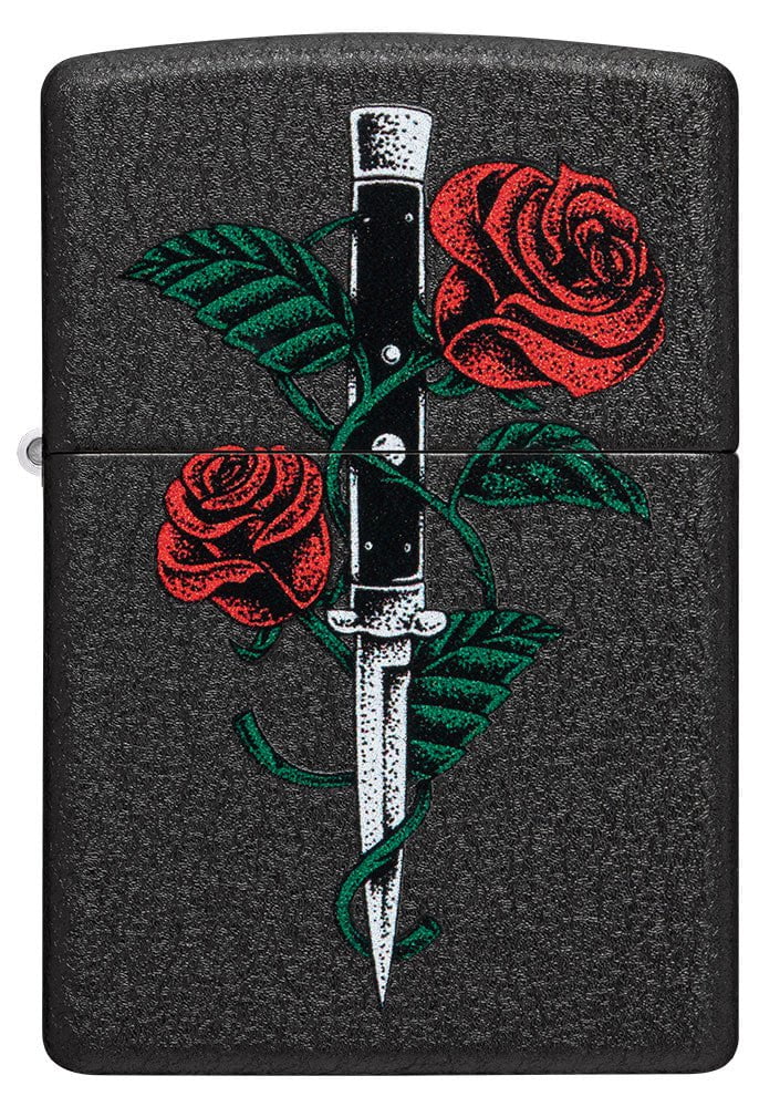 Rose Dagger Tattoo Design - Unique Floral Dagger Tattoo Art for Men & Women | Perfect for Arm, Sleeve, or Back Tattoos