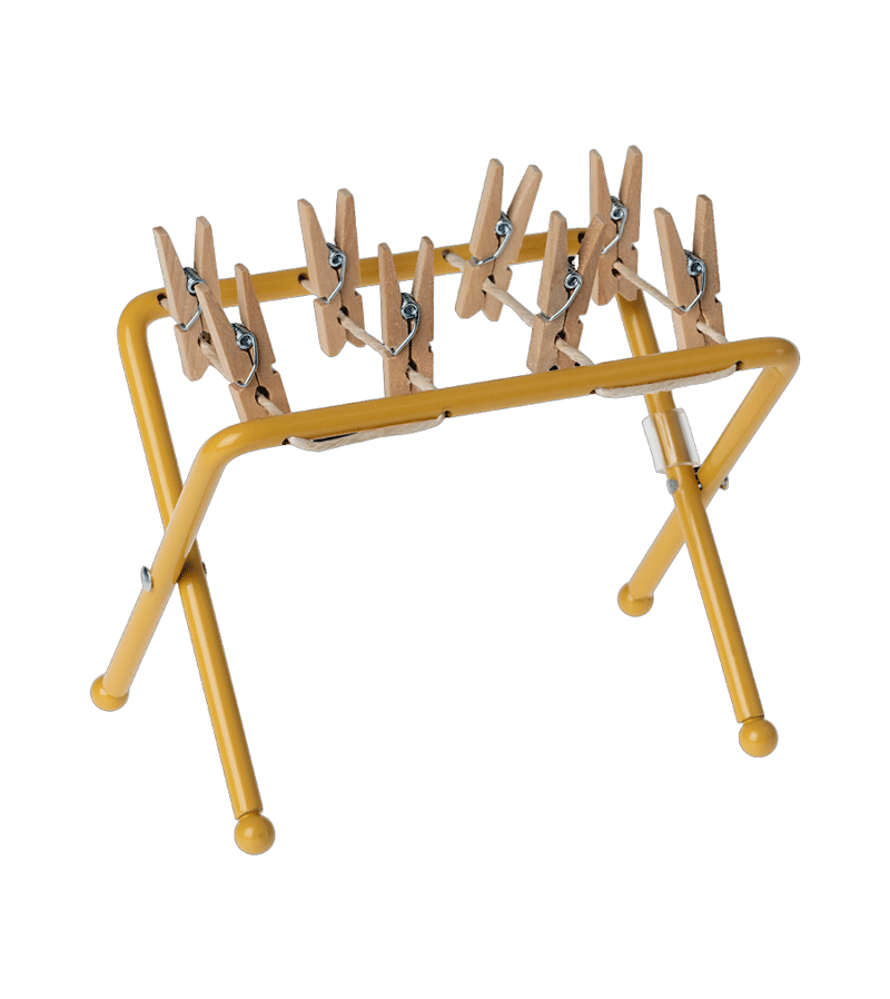 Maileg Mini Mouse Drying Rack - Small Dish Rack for Tiny Dishes & Utensils | Perfect for Dollhouses, Play Kitchens & Kids Pretend Play