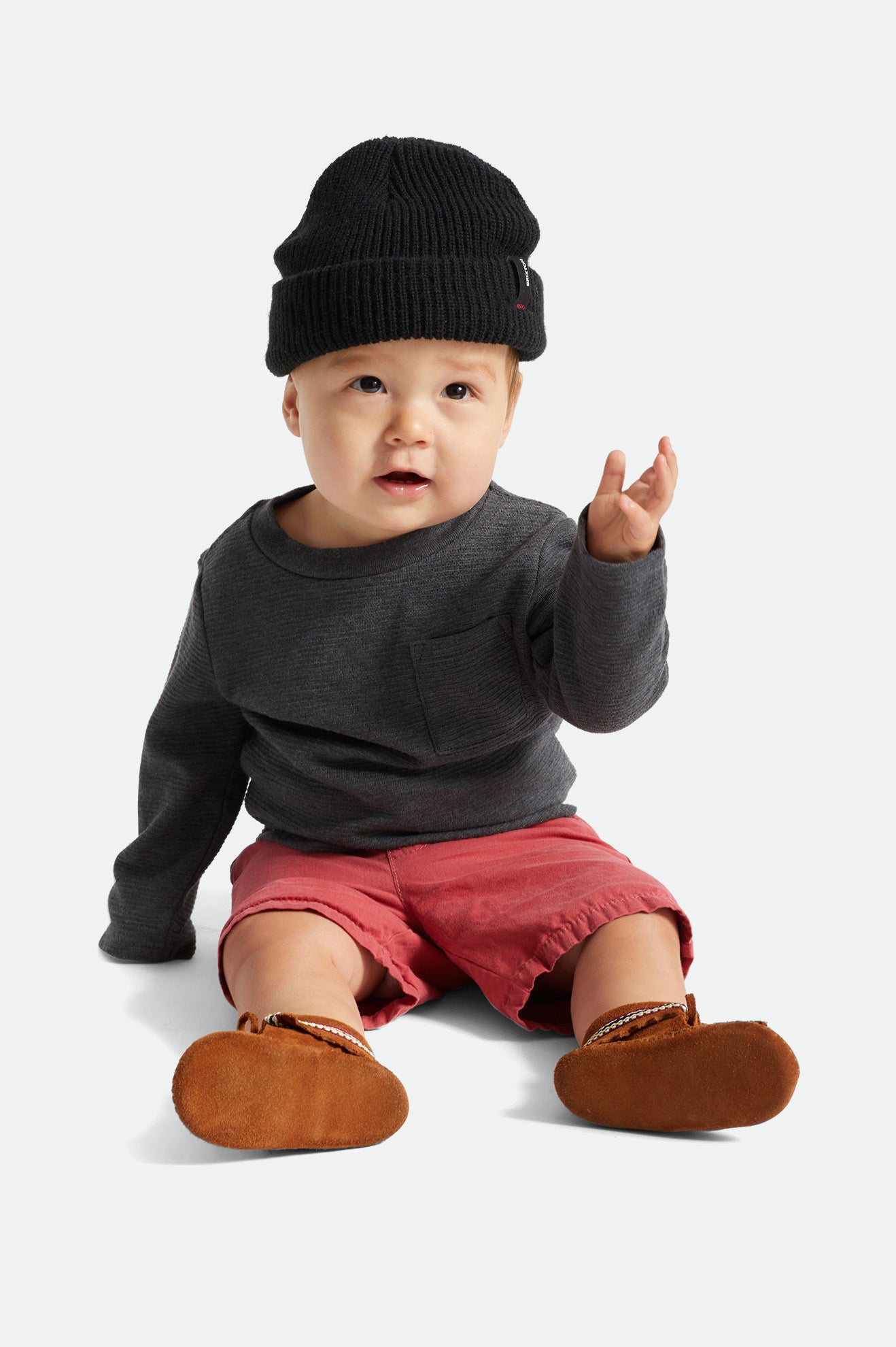 Baby Heist Beanie - Soft & Warm Black Knit Hat for Newborns & Infants - Perfect for Winter, Outdoor Activities & Photo Shoots