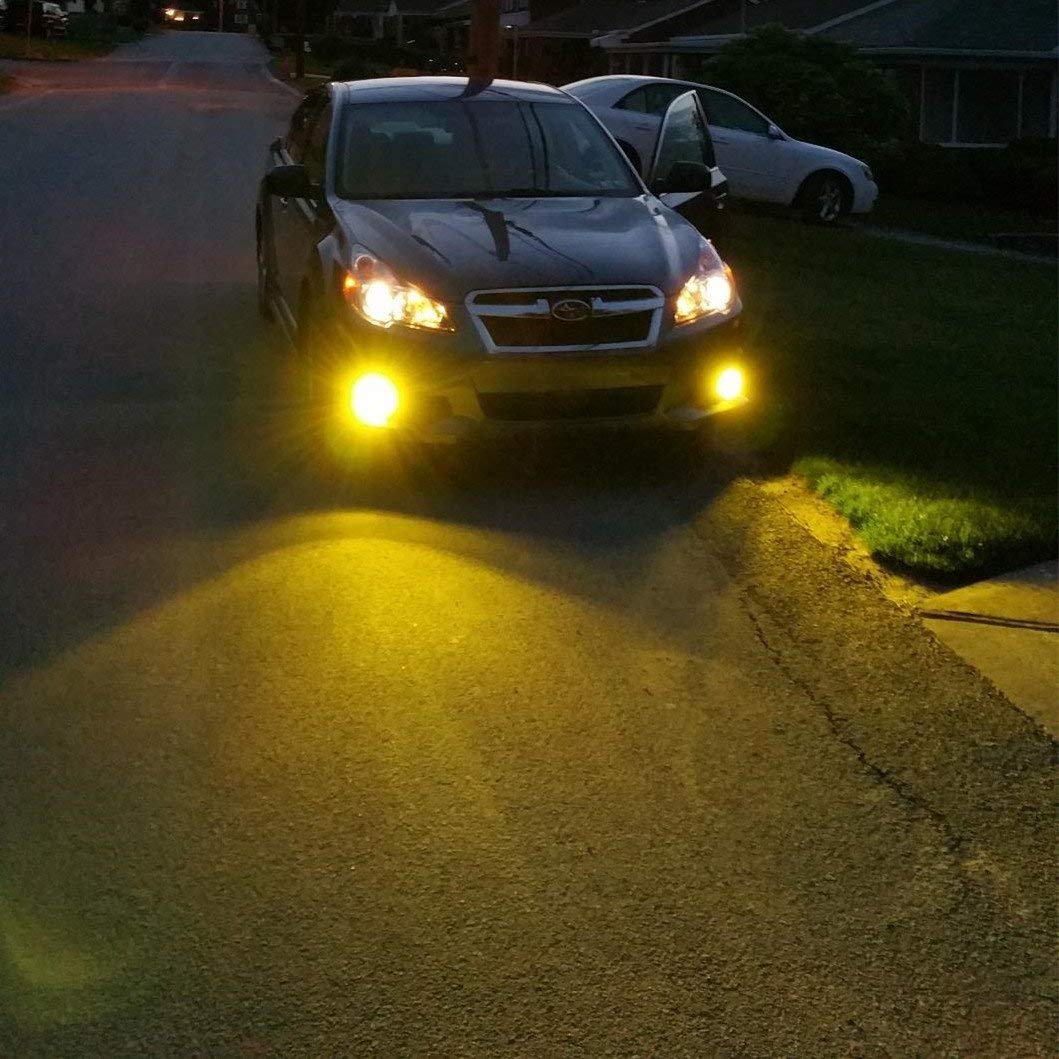 Alla Lighting Xtreme Super Bright LED 889 881 Fog Light Bulbs - High Power COB Universal 898 881 LED Bulb Replacement - 3000K Amber Yellow - Perfect for Trucks, SUVs, and Off-Road Vehicles in Foggy Conditions
