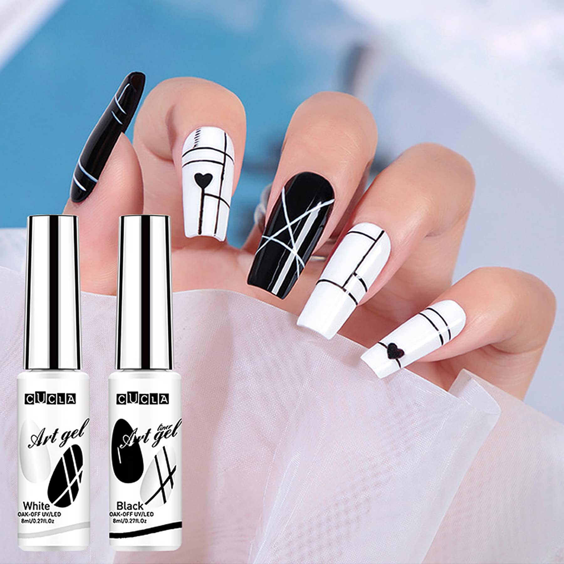 Vtrem 6 Colors Chrome Platinum Glitter Gel Nail Polish Kit - Sparkly Shiny White & Orange Gel Polish with Rhinestones for DIY Manicure | Salon Quality Nail Varnish for Home & Professional Use | Perfect for Parties, Weddings & Special Occasions
