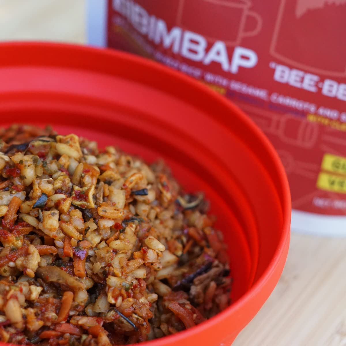 GOOD TO-GO Bibimbap | Lightweight Dehydrated Camping & Backpacking Meals | Just Add Water Korean Rice Bowl | Perfect for Hiking, Emergency Preparedness & Outdoor Adventures