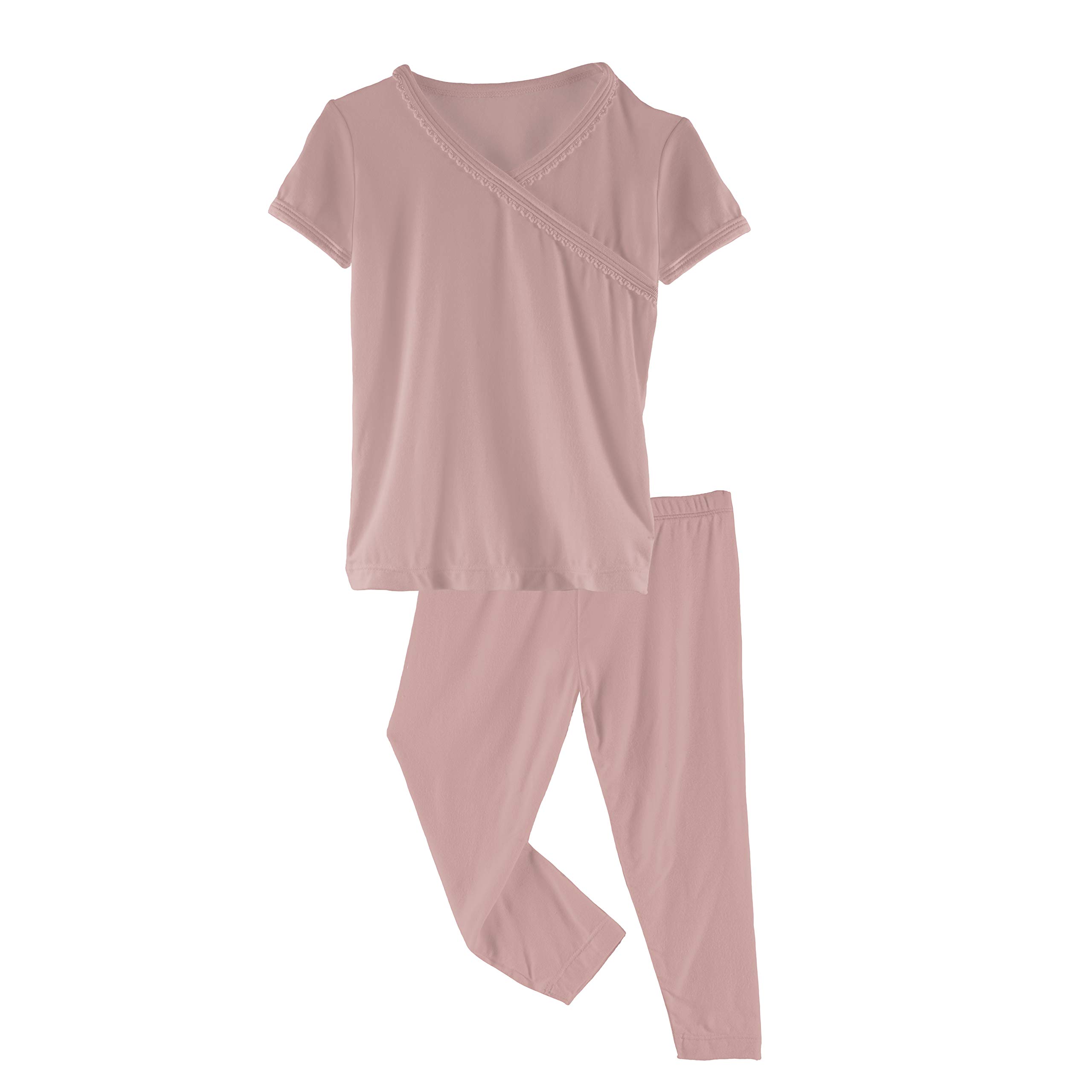 KicKee Pants Short Sleeve Baby Kimono Pajama Set - Soft Cotton Sleepwear for Newborns & Infants - Perfect for Nursery, Bedtime & Photo Shoots