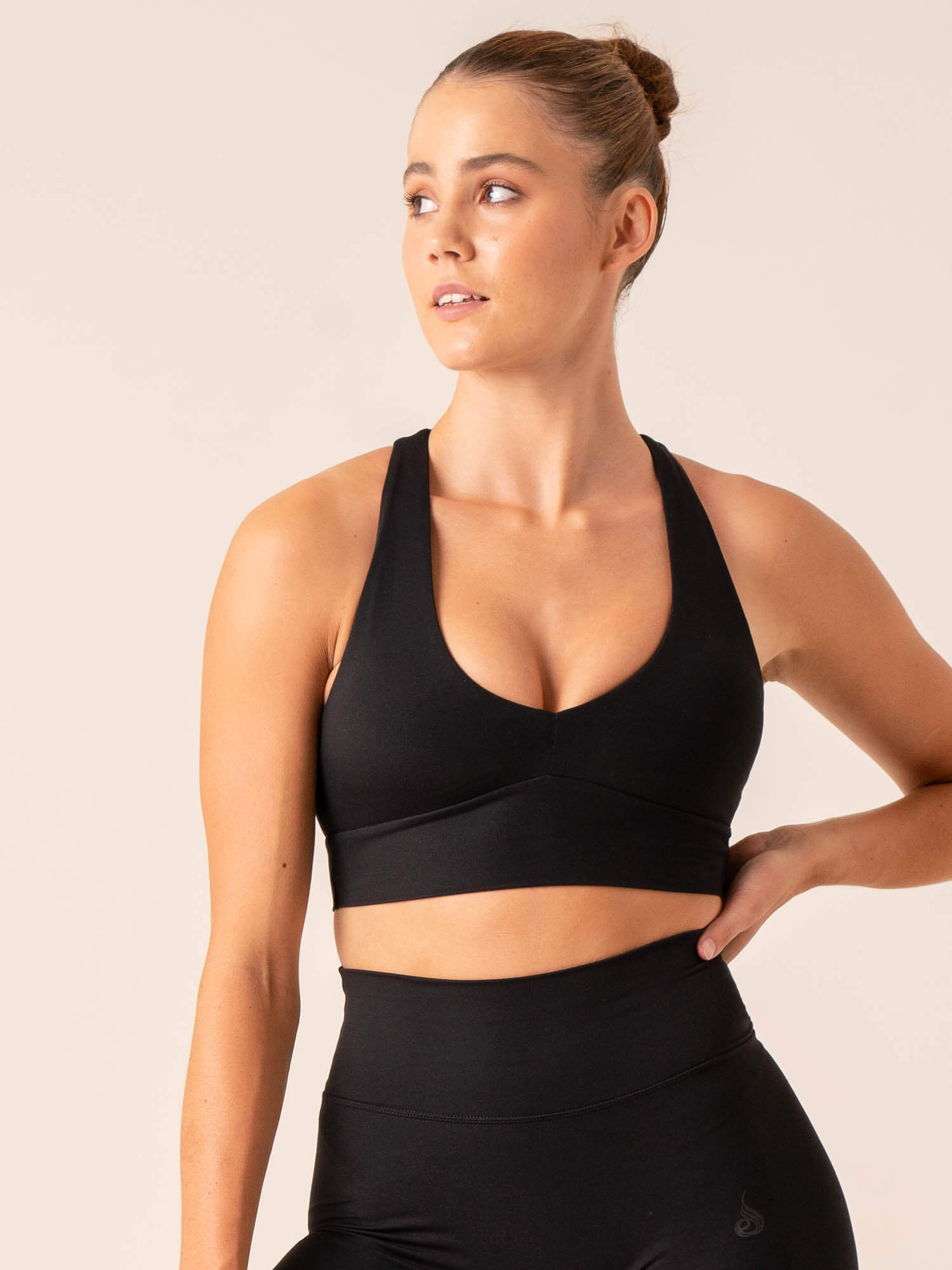 NKD Embody High Impact Sports Bra for Women - Breathable & Supportive Workout Top - Black - Ideal for Running, Yoga & Gym Training